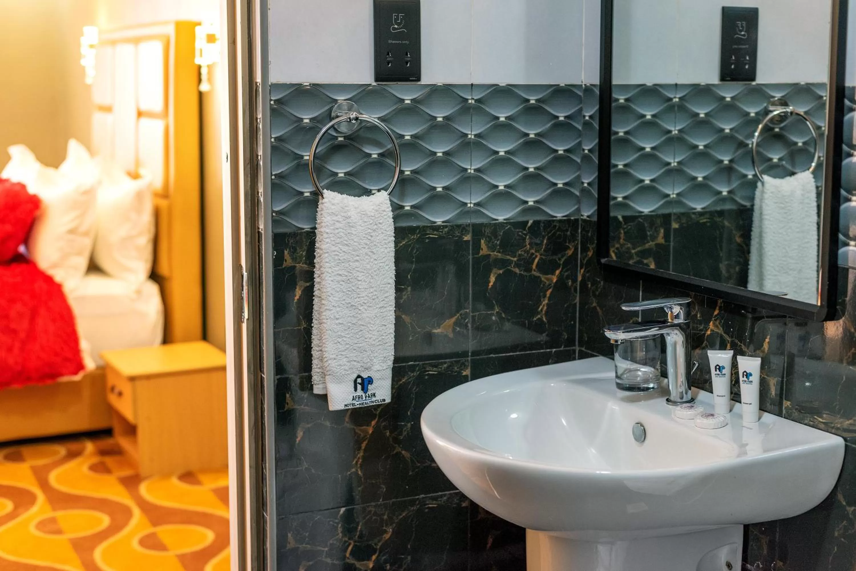 Bathroom in Afro Park Hotel