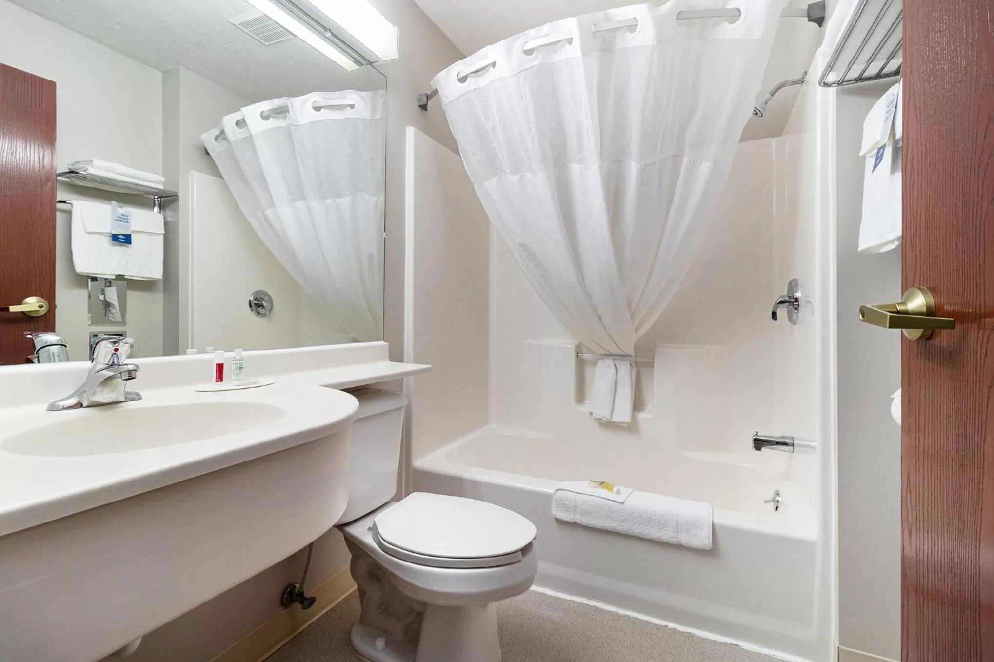 Bathroom in Microtel Inn and Suites Manistee