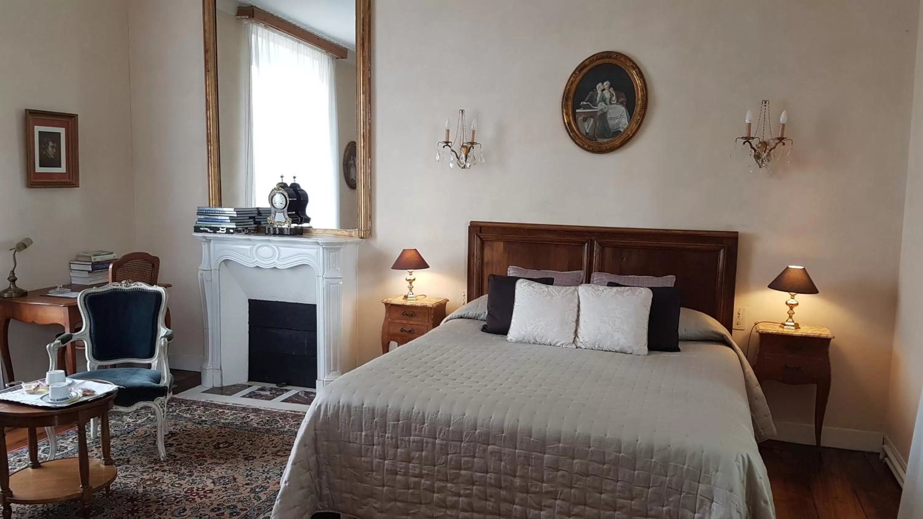 Bedroom, Bed in Le Manoir de la Bigotière