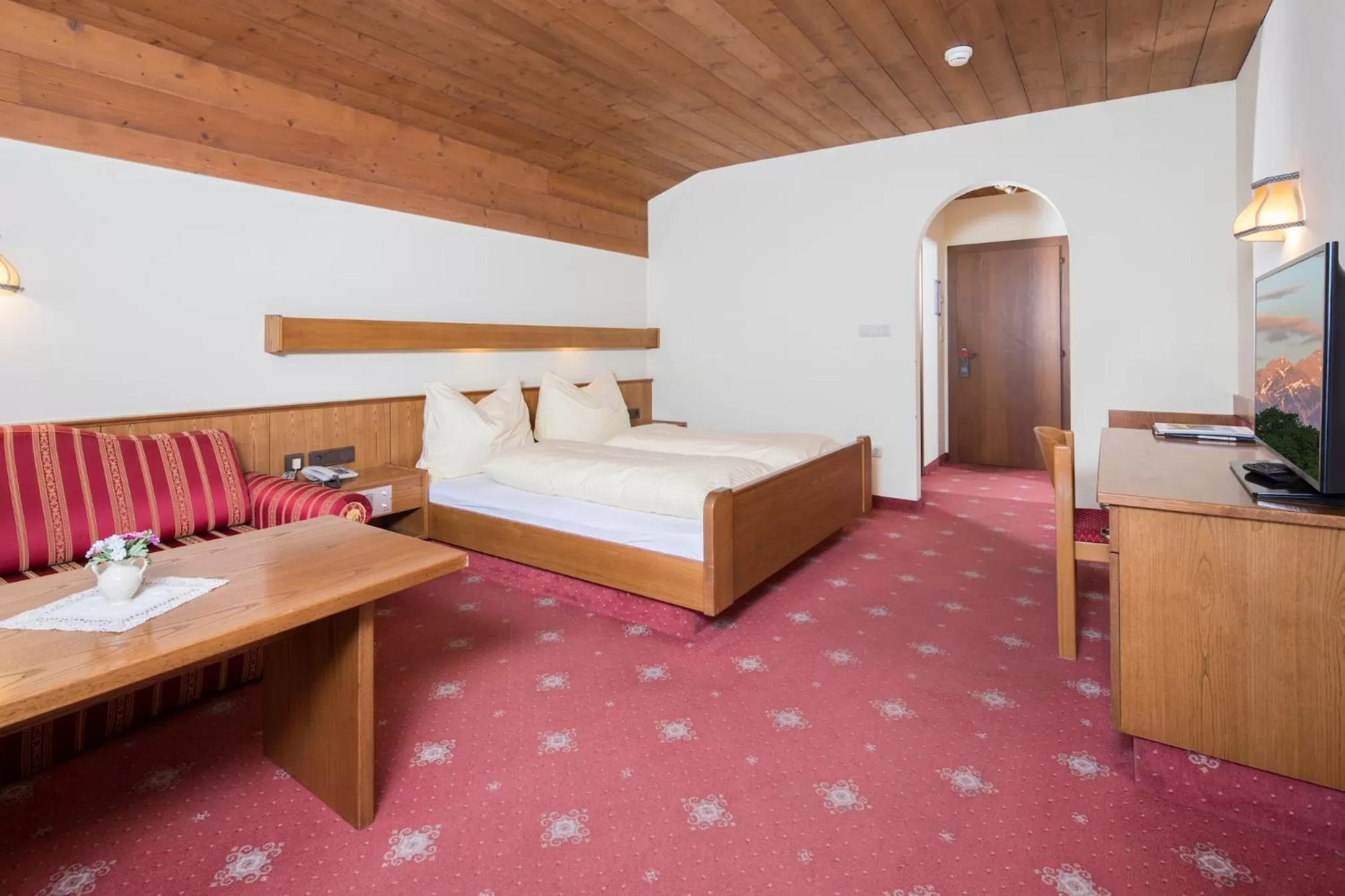 Bed in Hotel Hauserwirt