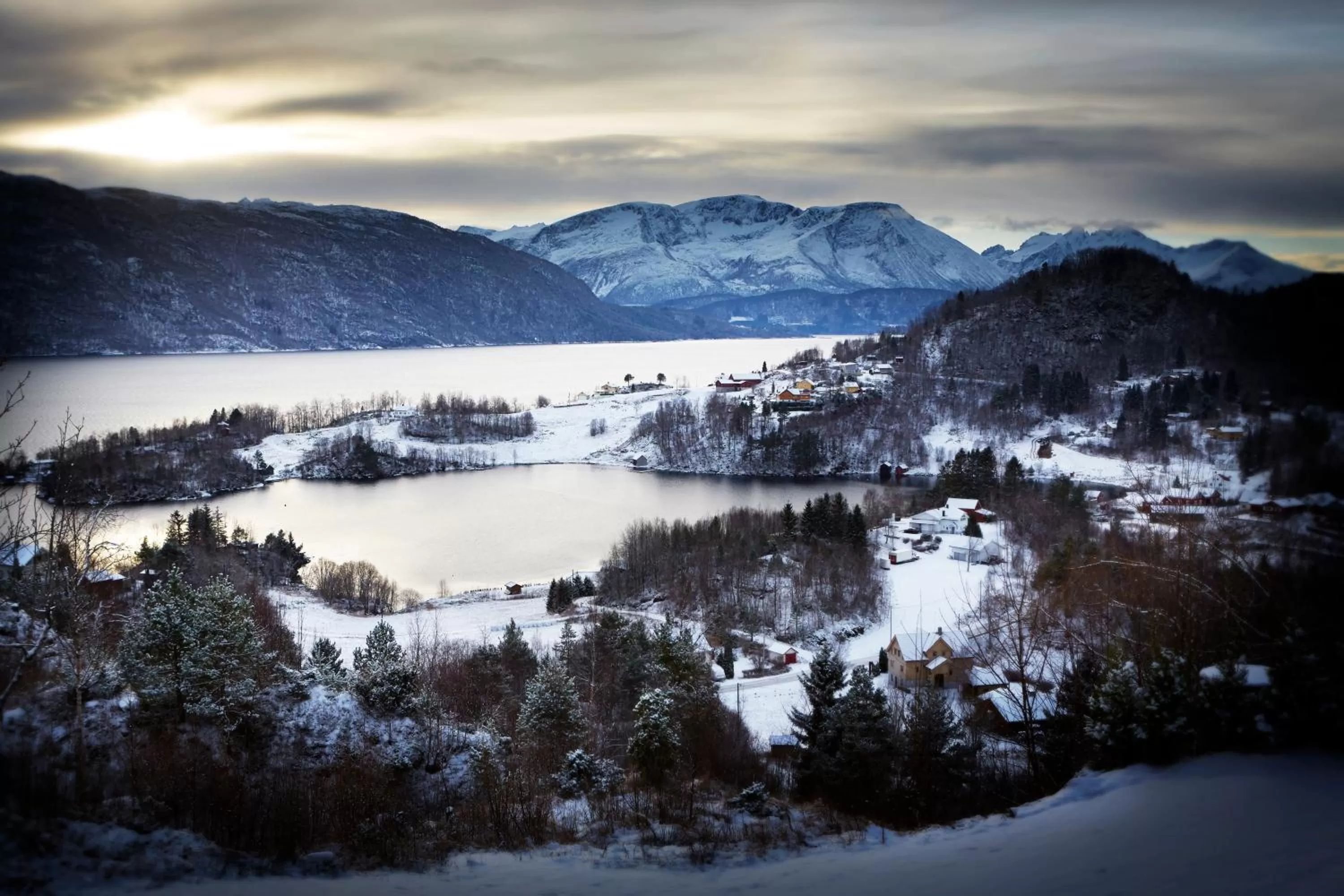 Natural landscape, Winter in Storfjord Hotel