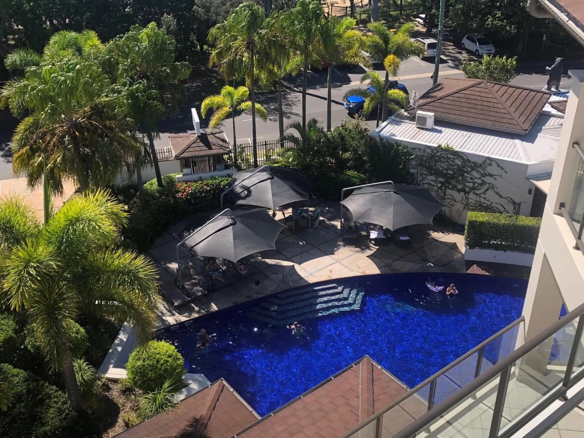 Pool view in Grand Mercure Allegra Hervey Bay