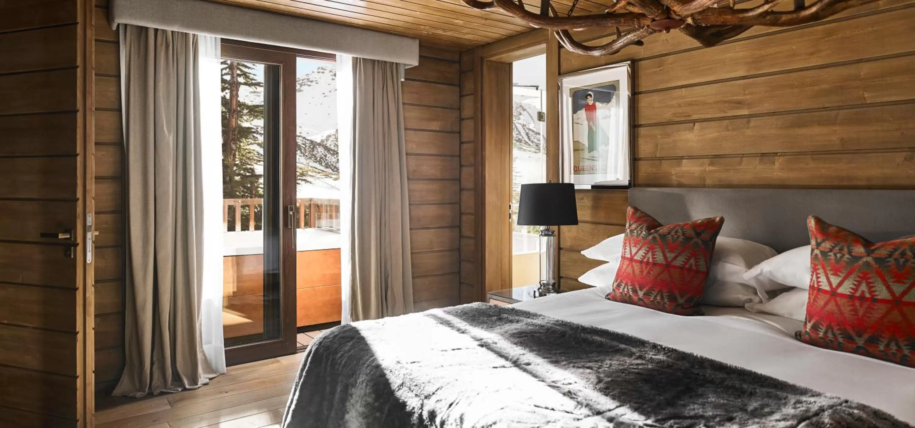 Bed in El Lodge, Ski & Spa