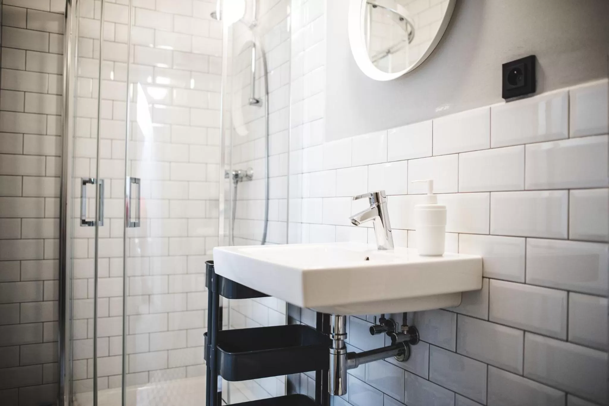 Shower in Hotel city.city