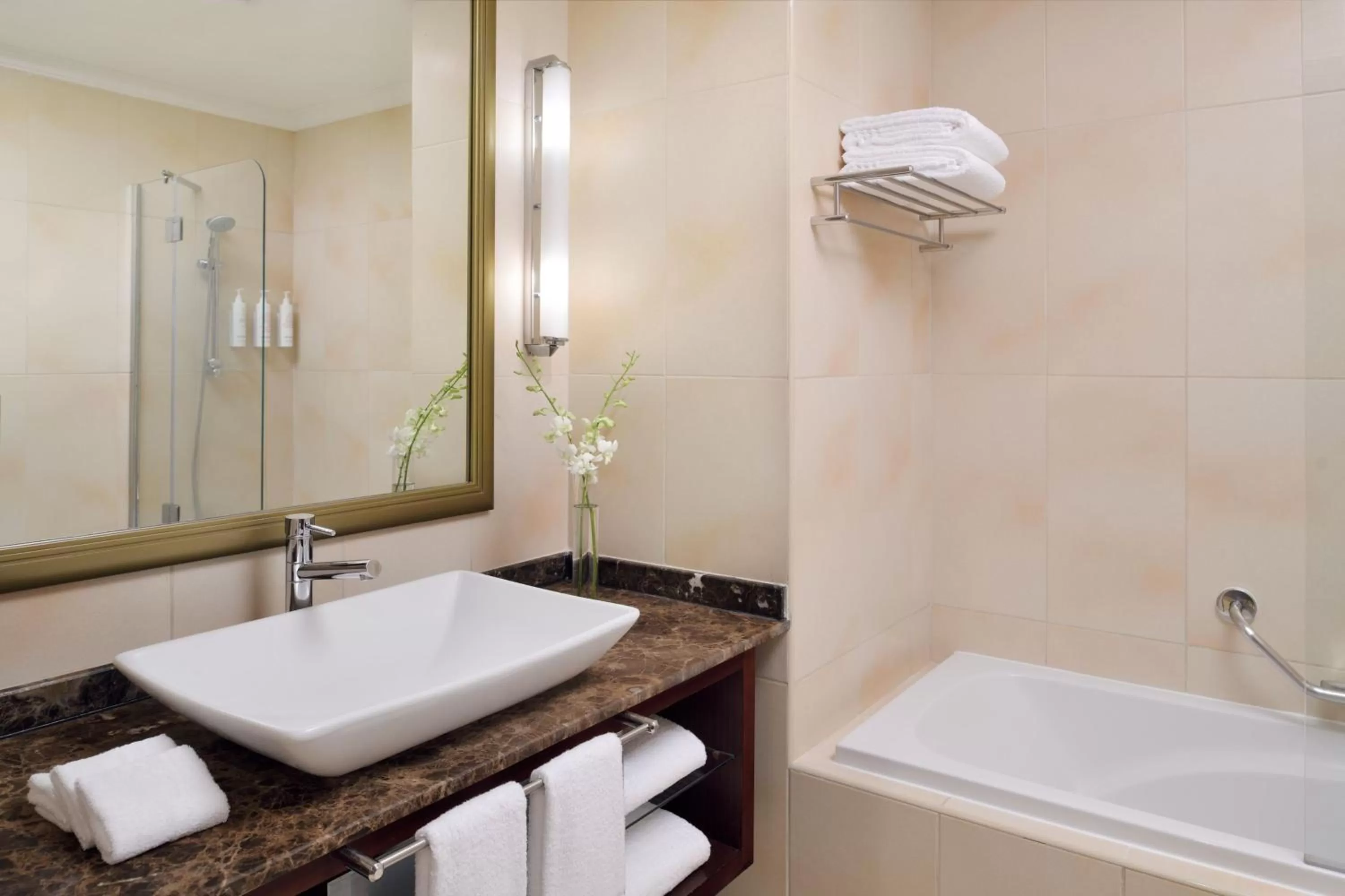 Bathroom in Marriott Executive Apartments Manama, Bahrain