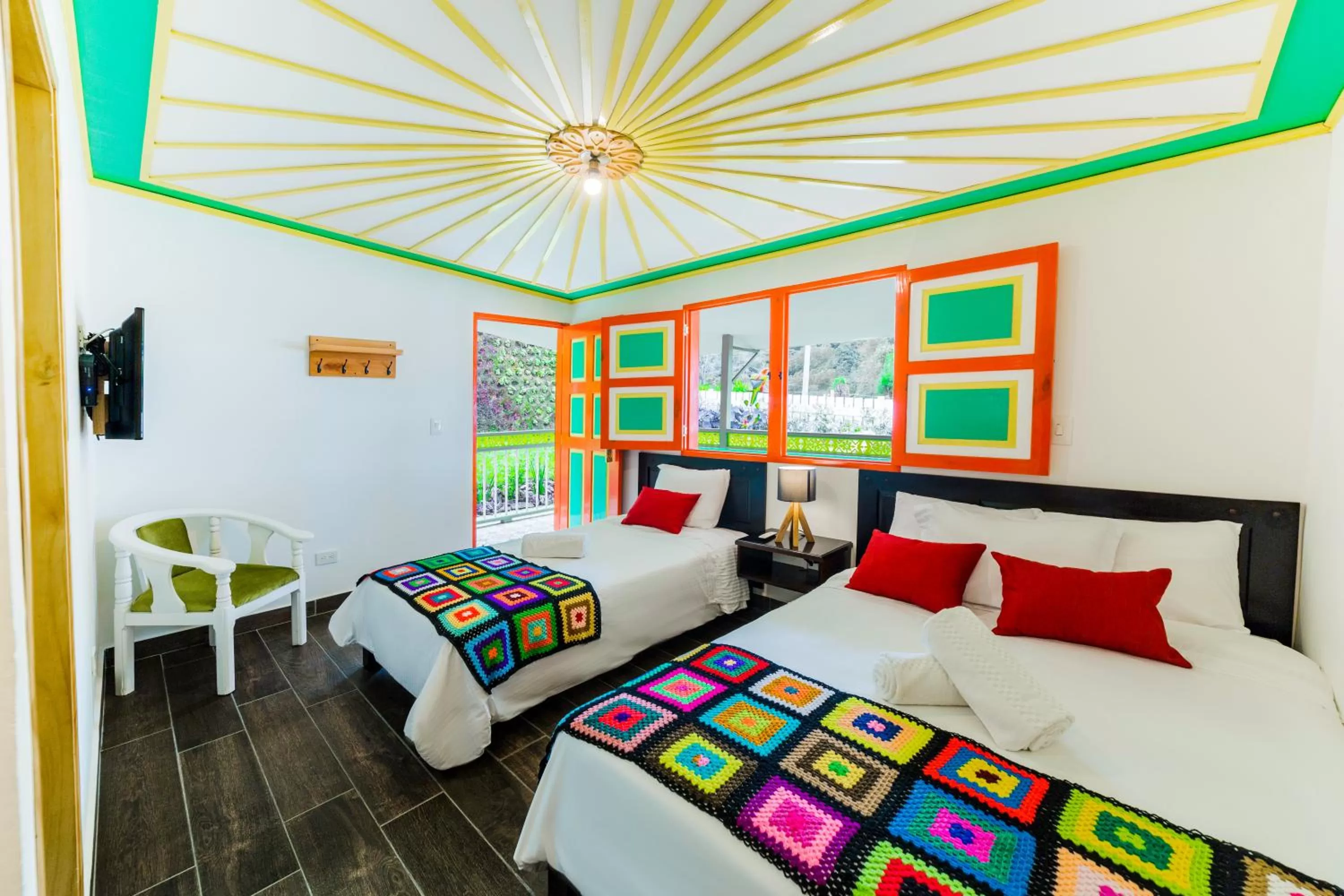 Photo of the whole room, Bed in Hotel Mirador de Boquia Salento