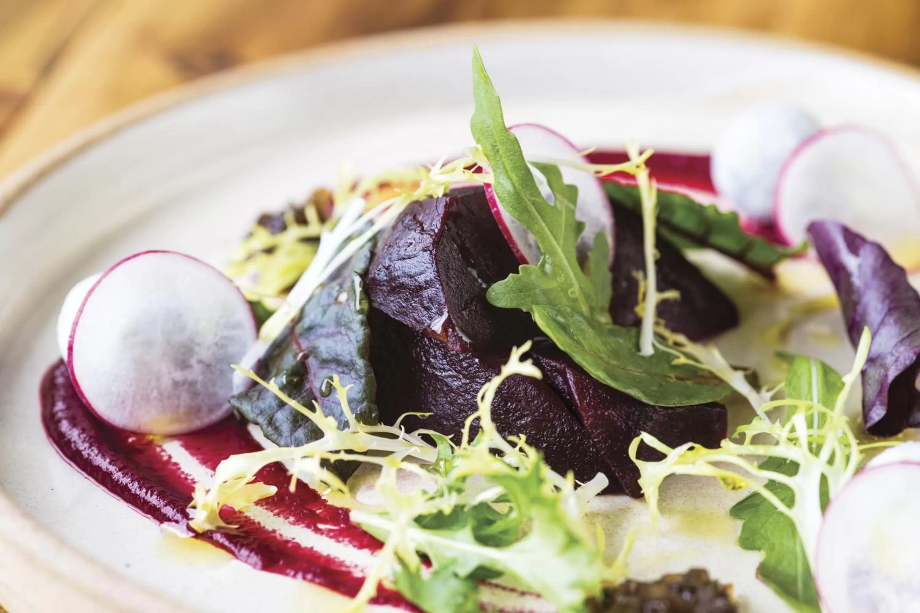 Food close-up in The Old Stocks Inn