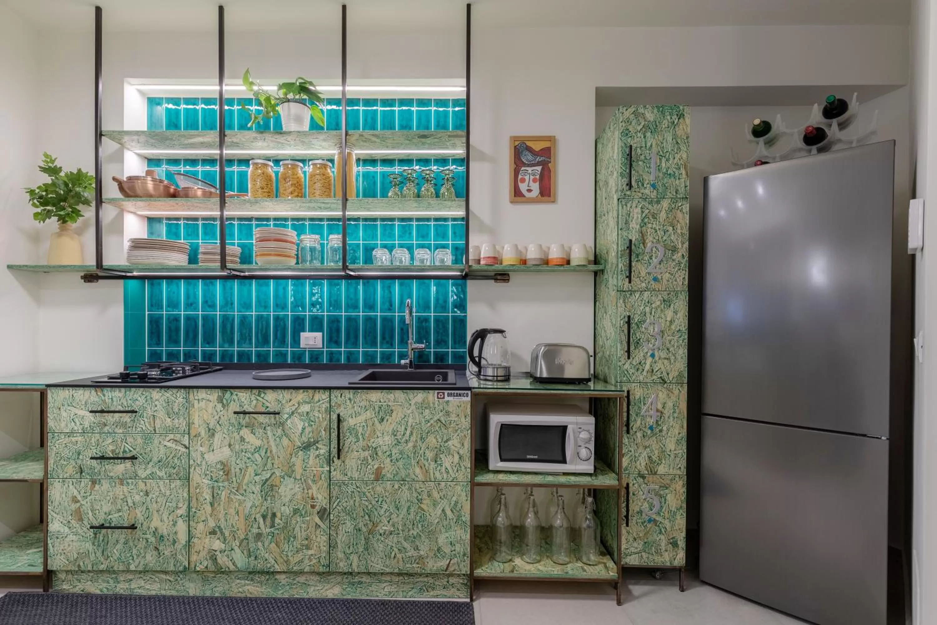 Kitchen or kitchenette in Taormina Town - Guesthouse Sicily