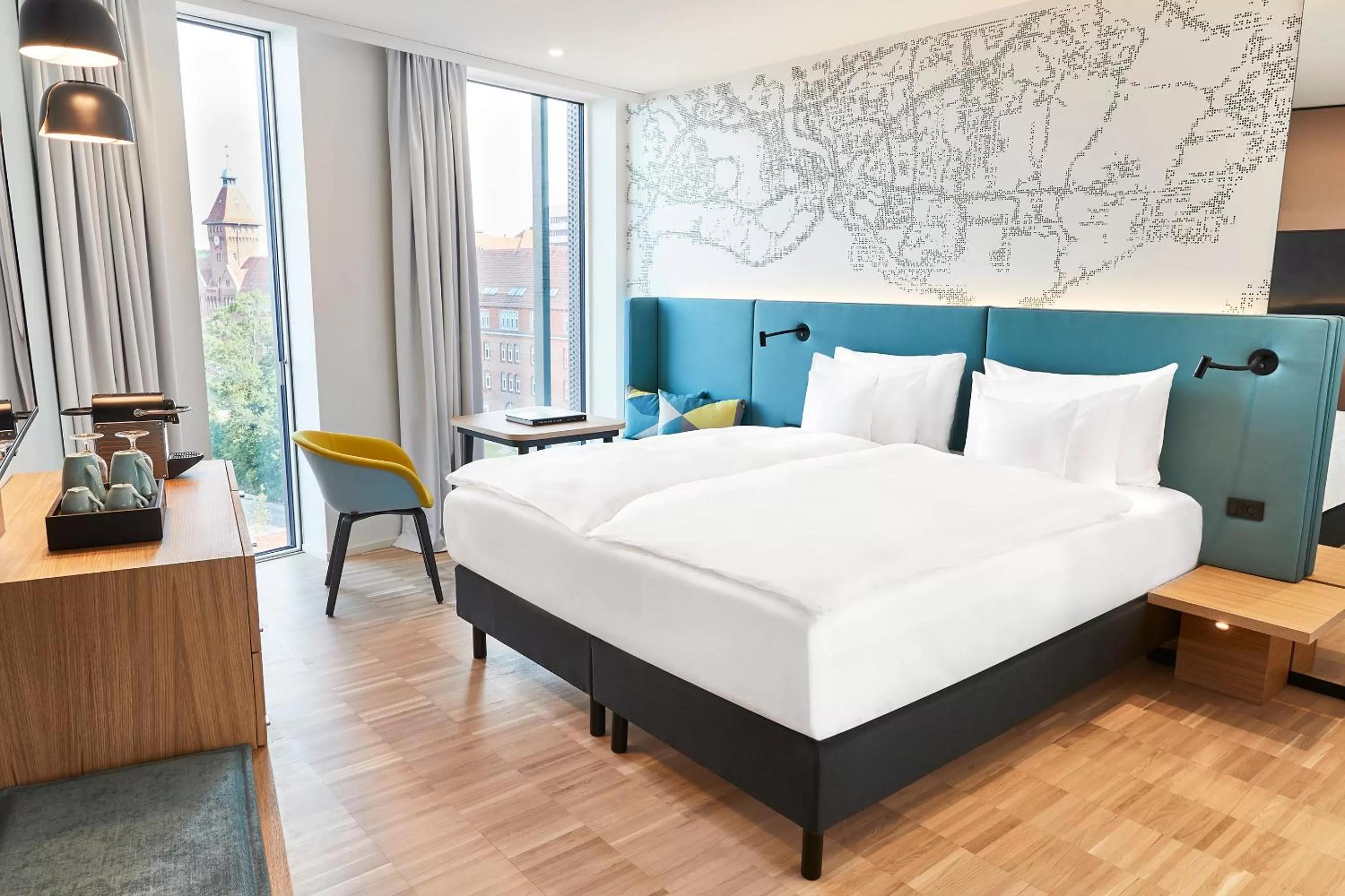 Coffee/tea facilities, Bed in Alsik Hotel & Spa