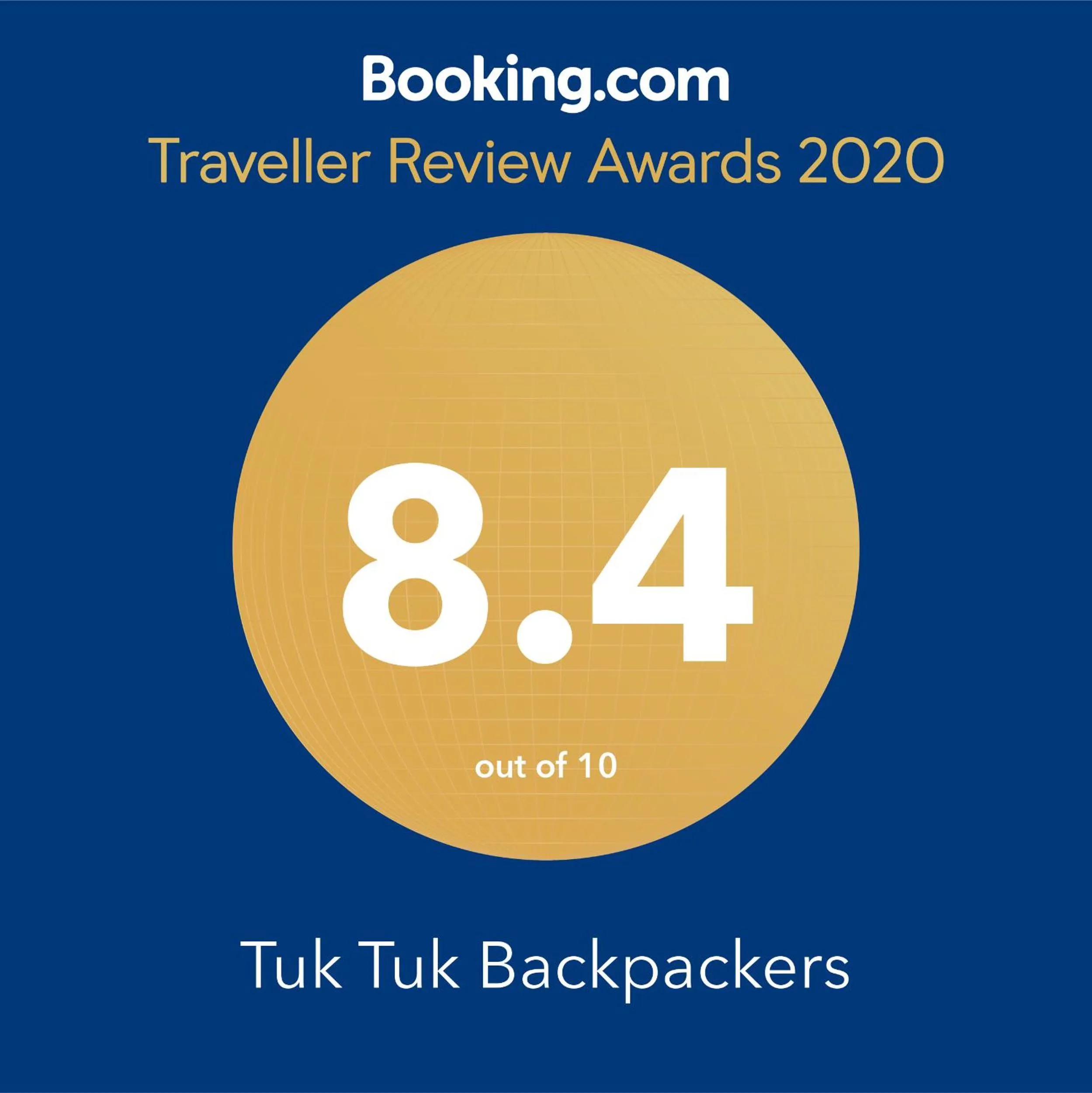 Logo/Certificate/Sign in Tuk Tuk Backpackers- Near Jaipur Train Station