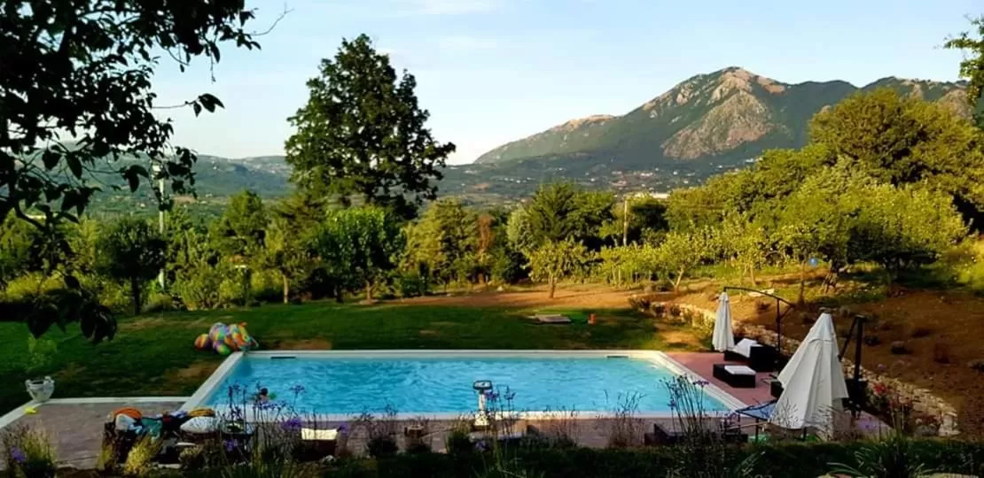 Pool view in Masseria boutique b&b