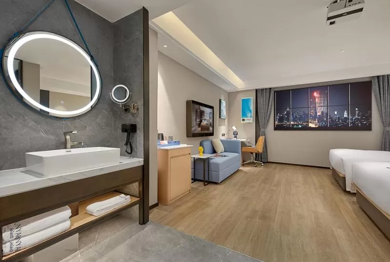 Bathroom in Fengyue Light Shang Hotel Guangzhou Baiyun Airport Store