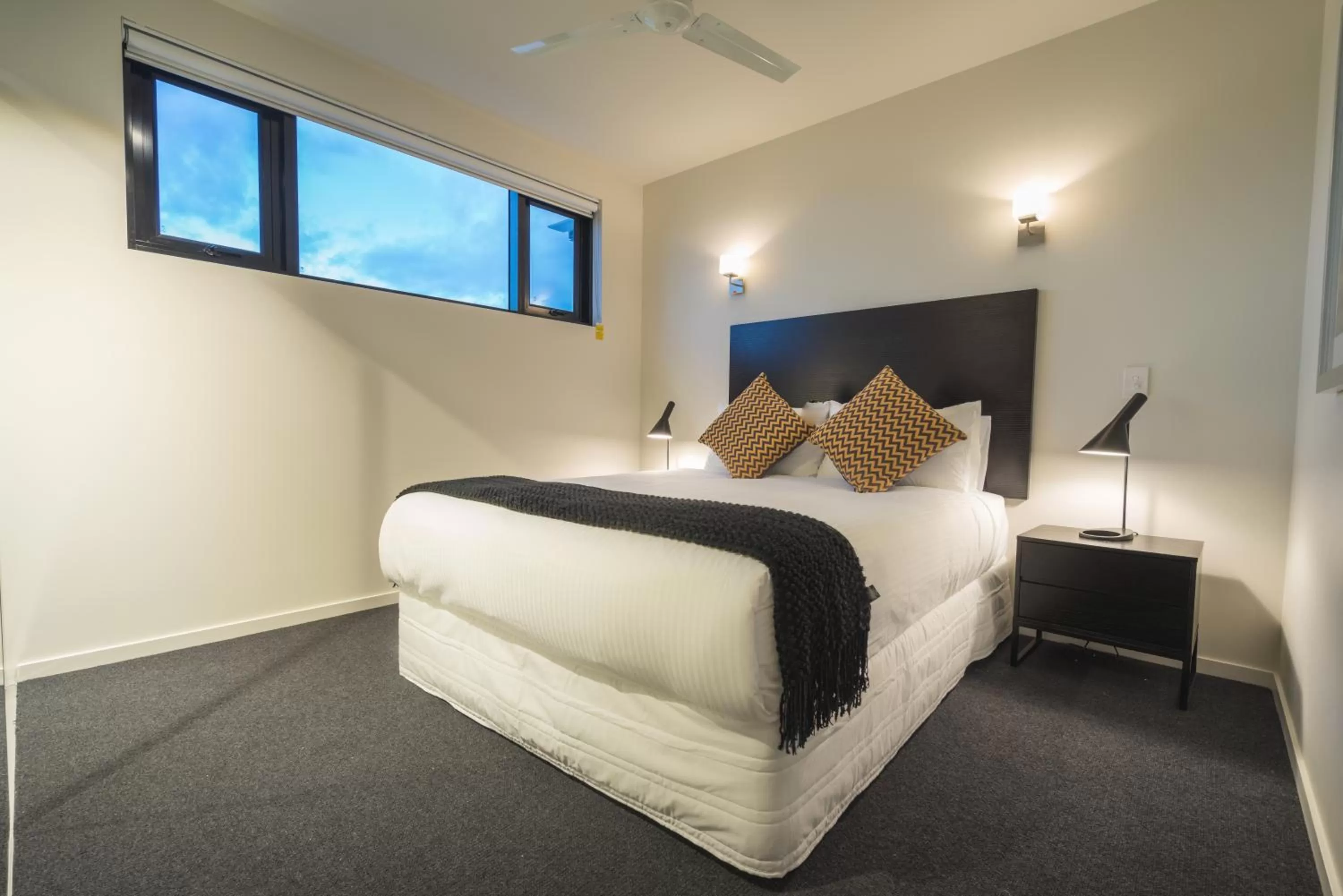 Bedroom, Bed in Arena Apartments by CLLIX