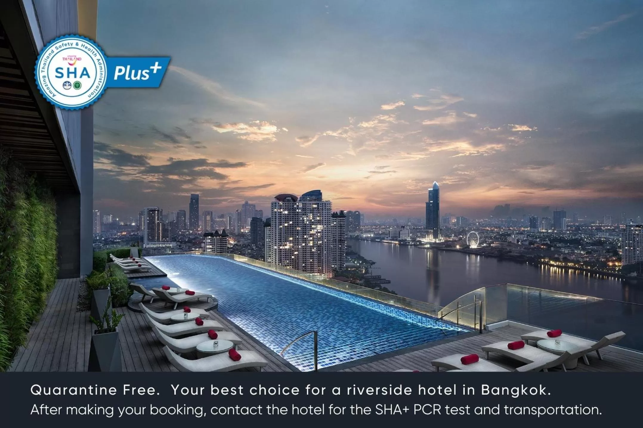 Swimming pool in Avani Plus Riverside Bangkok Hotel