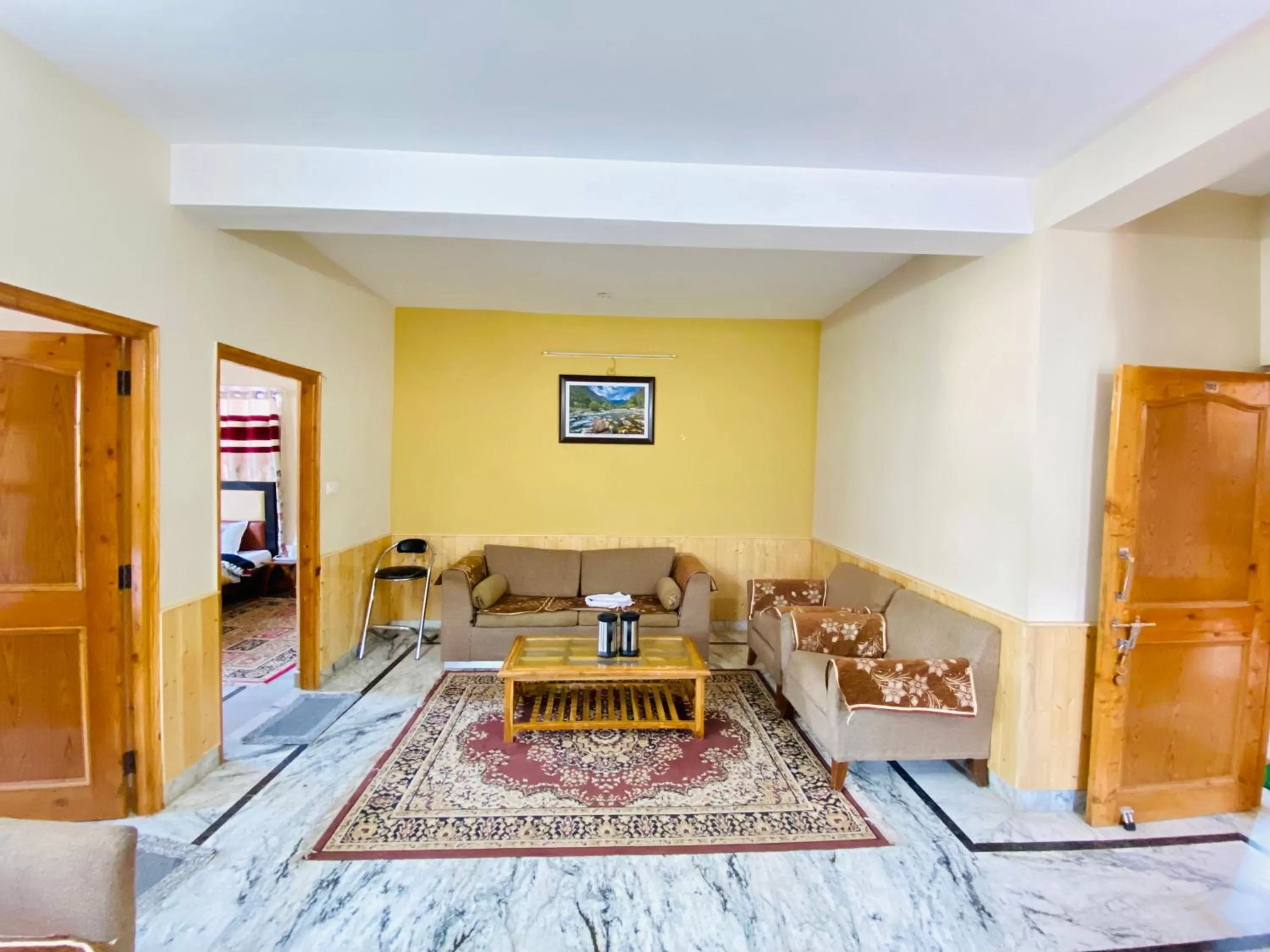 Living room in Sai Cottage Shimla