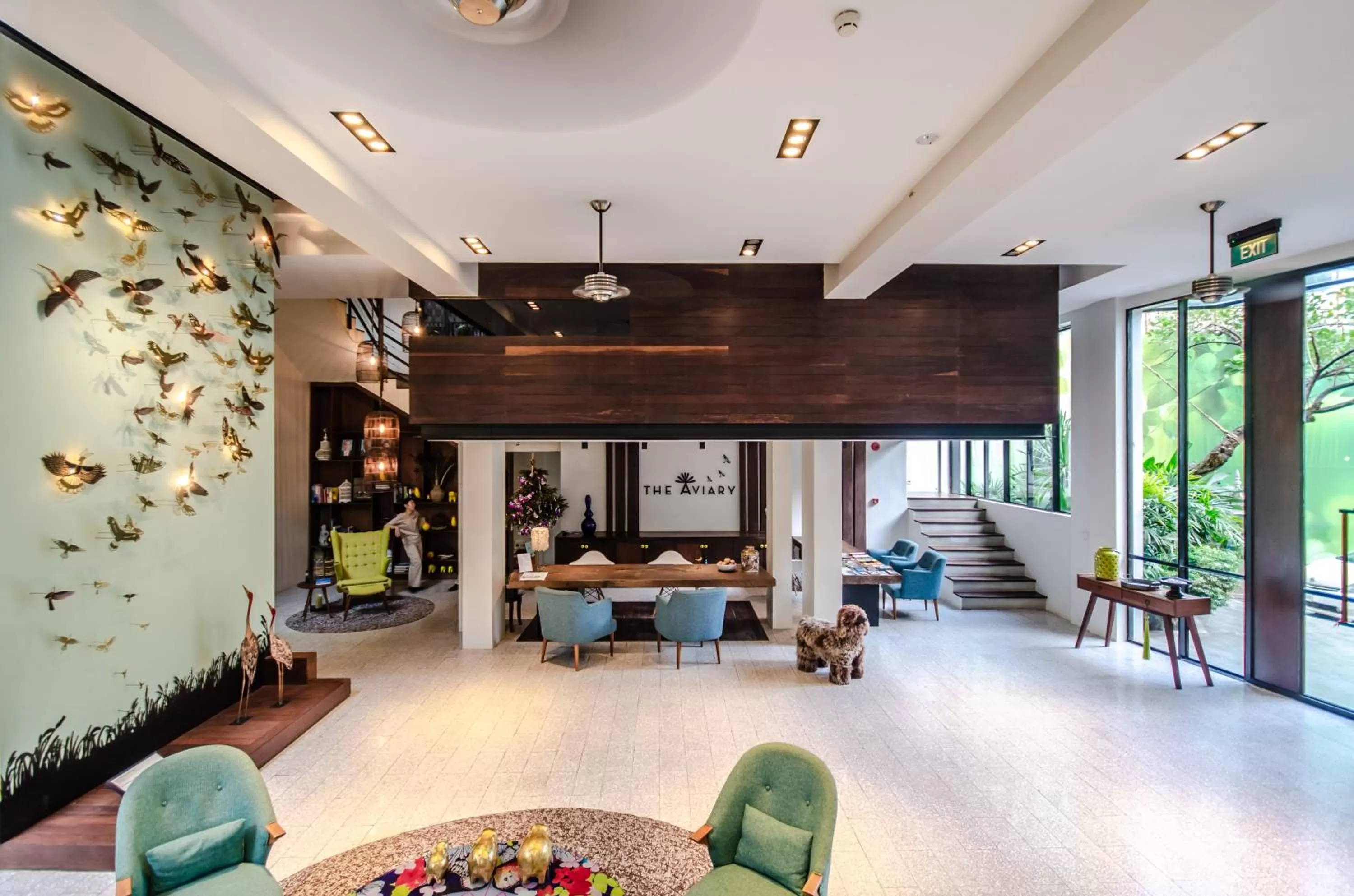 Lobby or reception in The Aviary Hotel