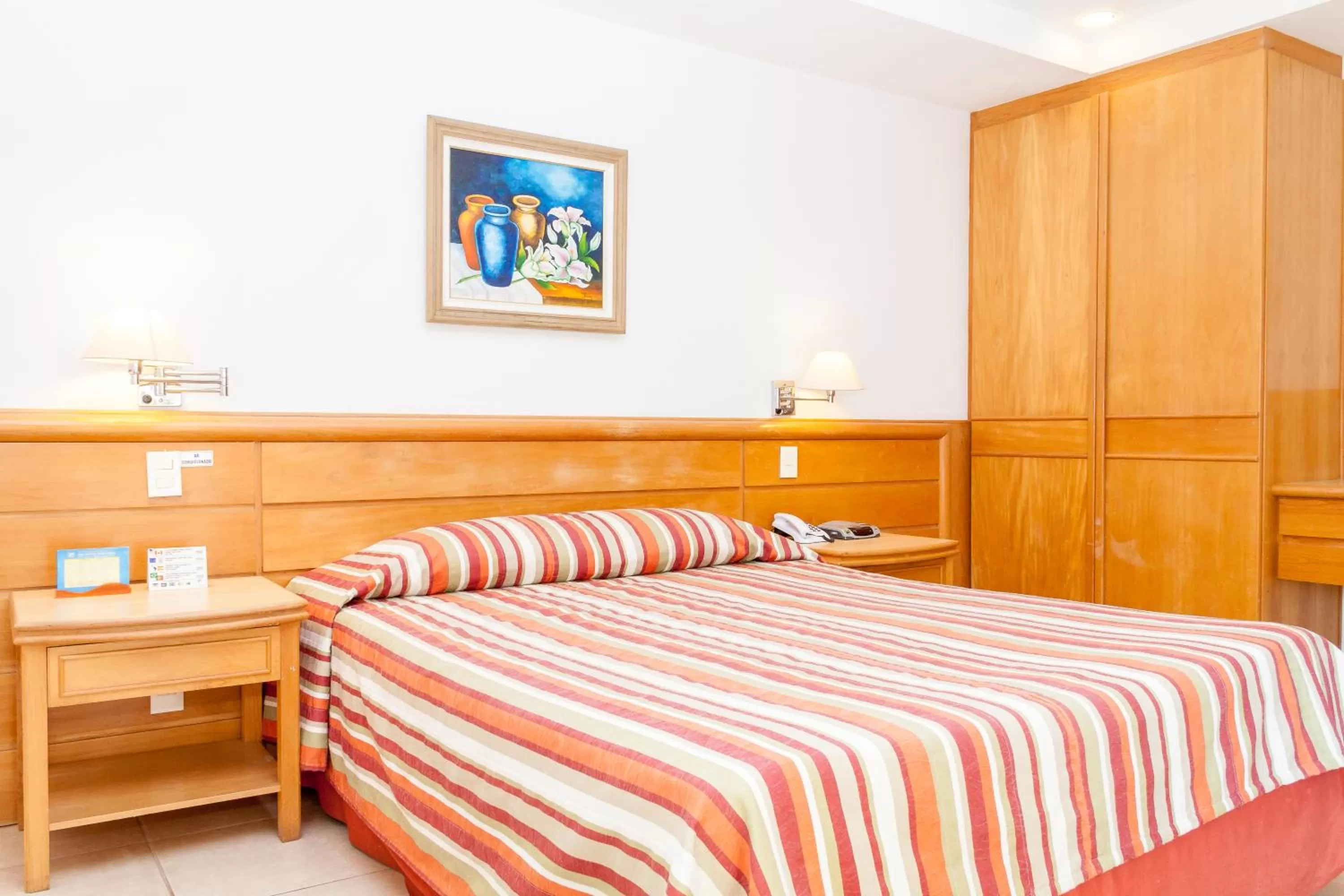 Bed in Hotel Atlântico Búzios Convention