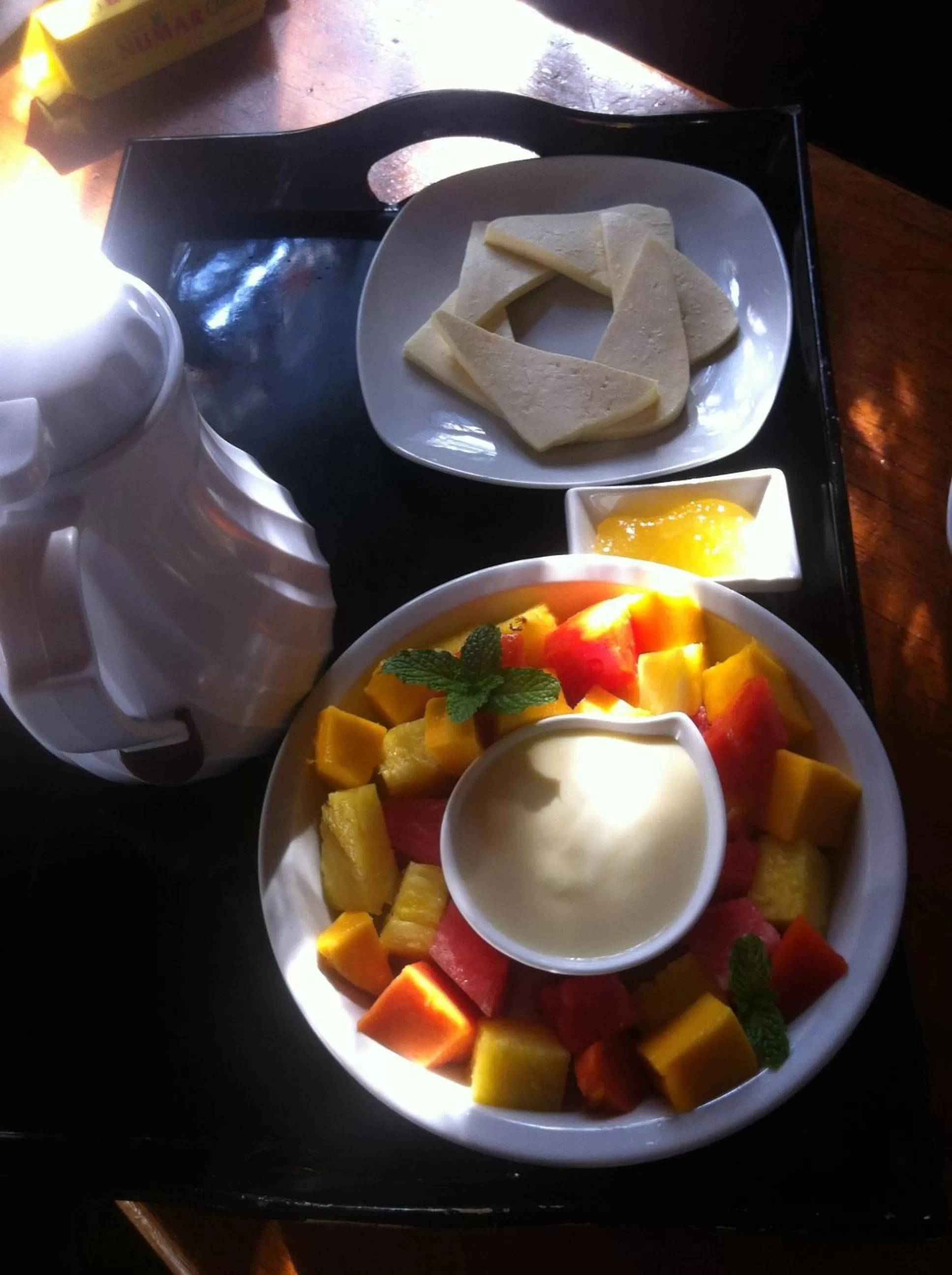 Food in Cabañas Green House