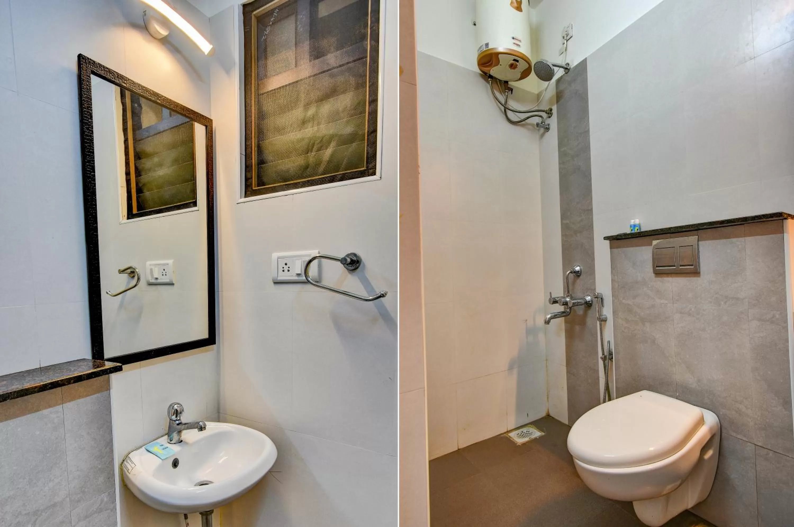 Bathroom in FabHotel PAS Residency - Nr Marina Beach