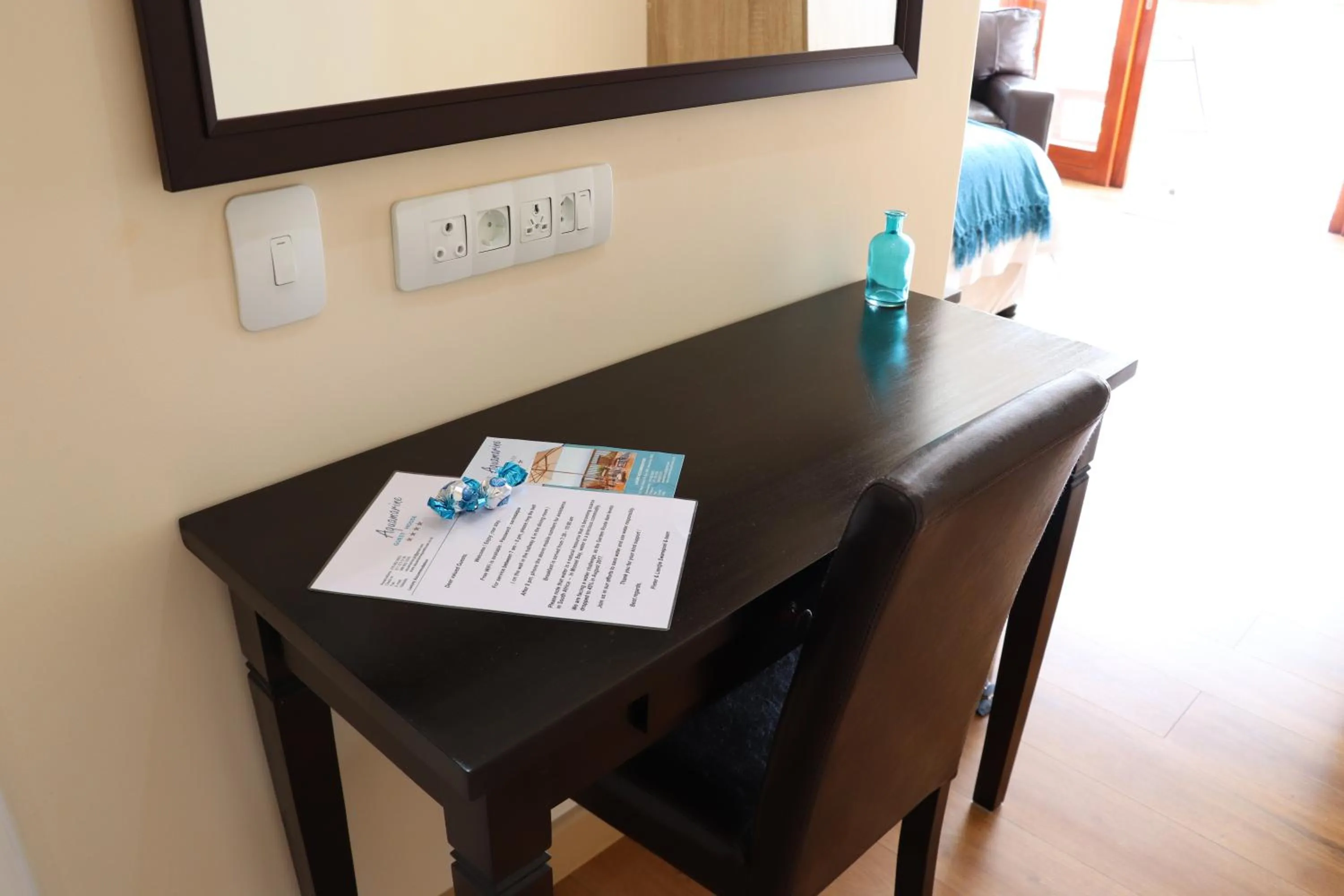 Decorative detail in Aquamarine Guest House