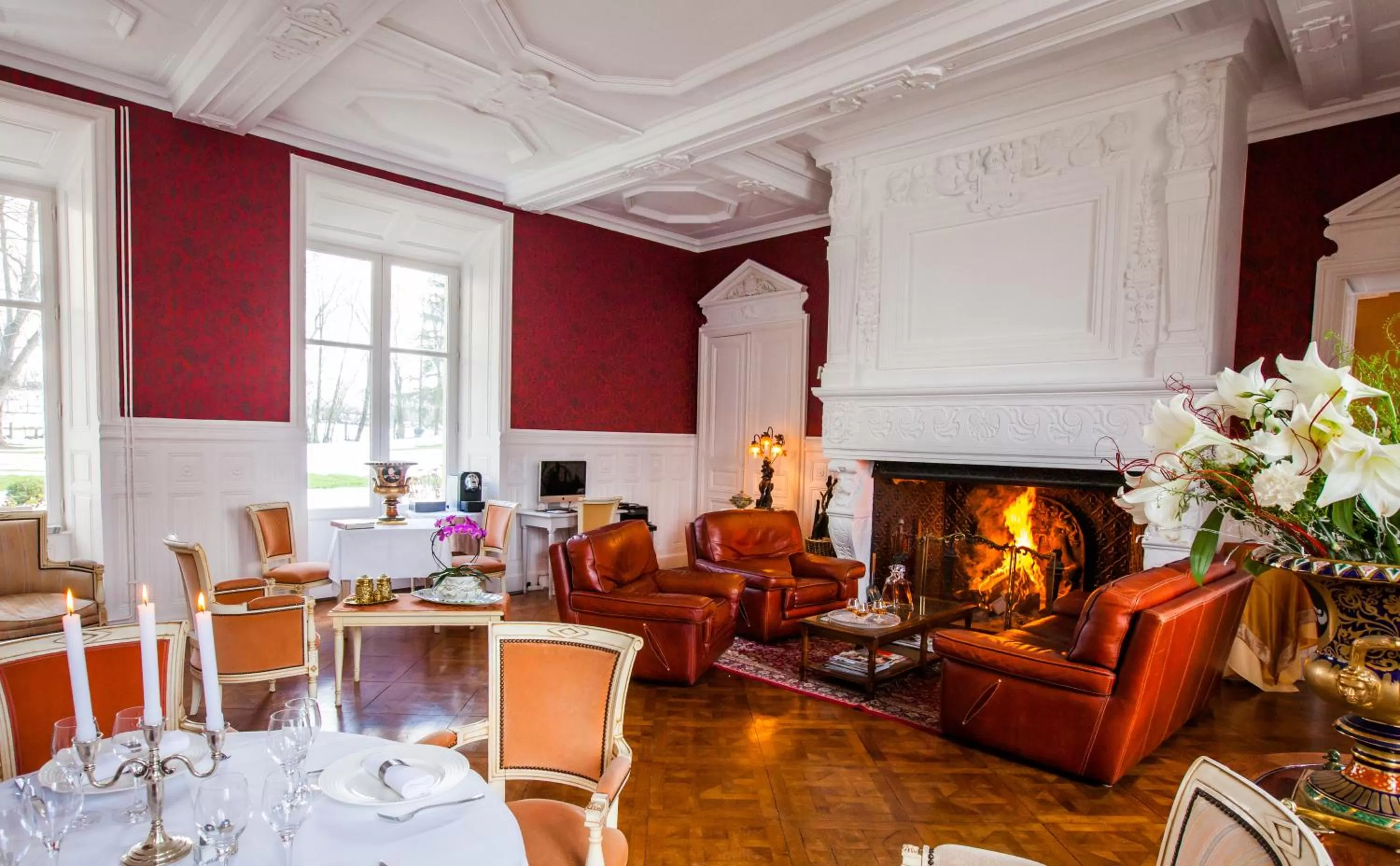 Lounge or bar in Château de Bellefontaine - Teritoria