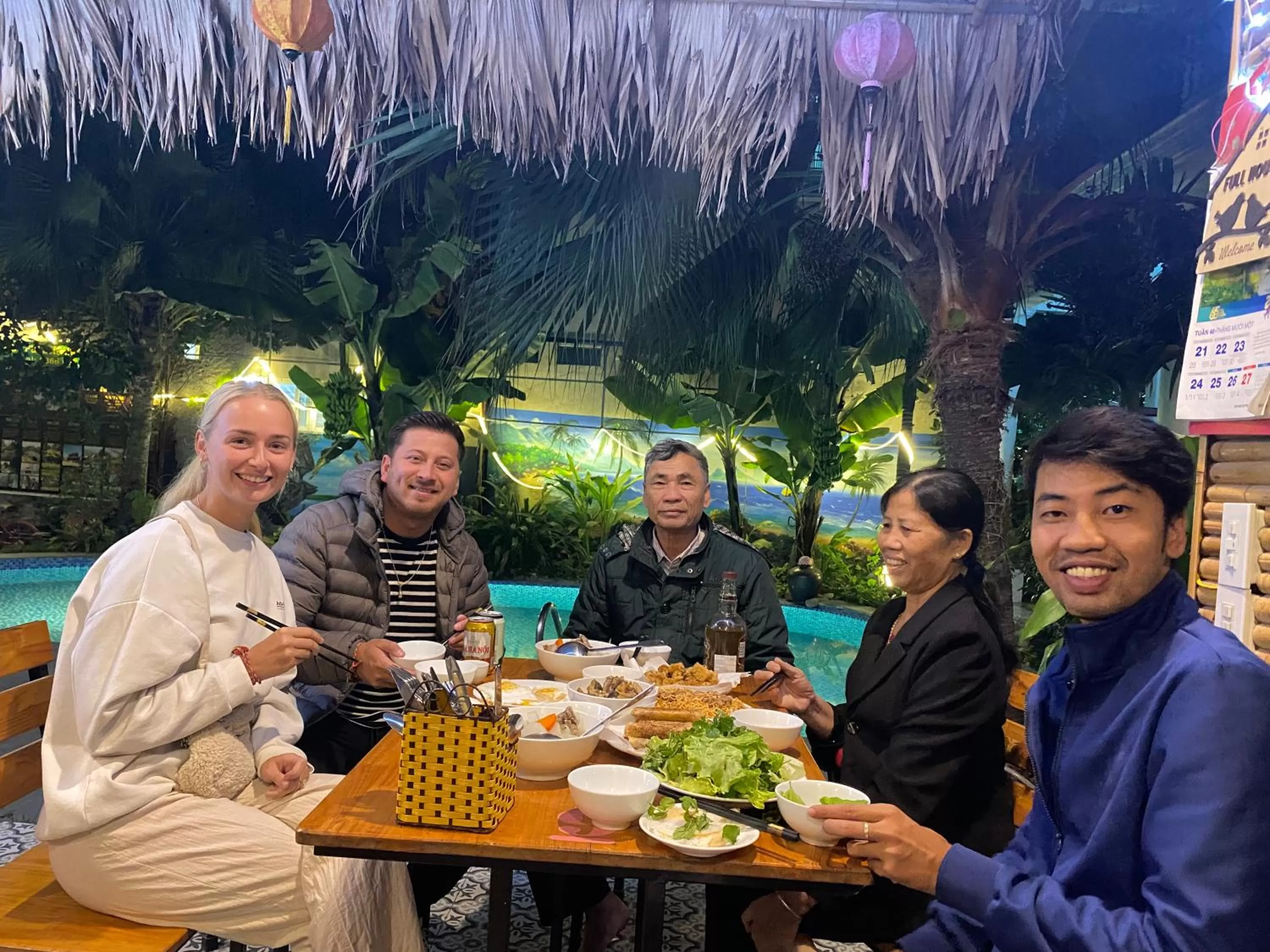 Dinner in Tam Coc Full House Homestay