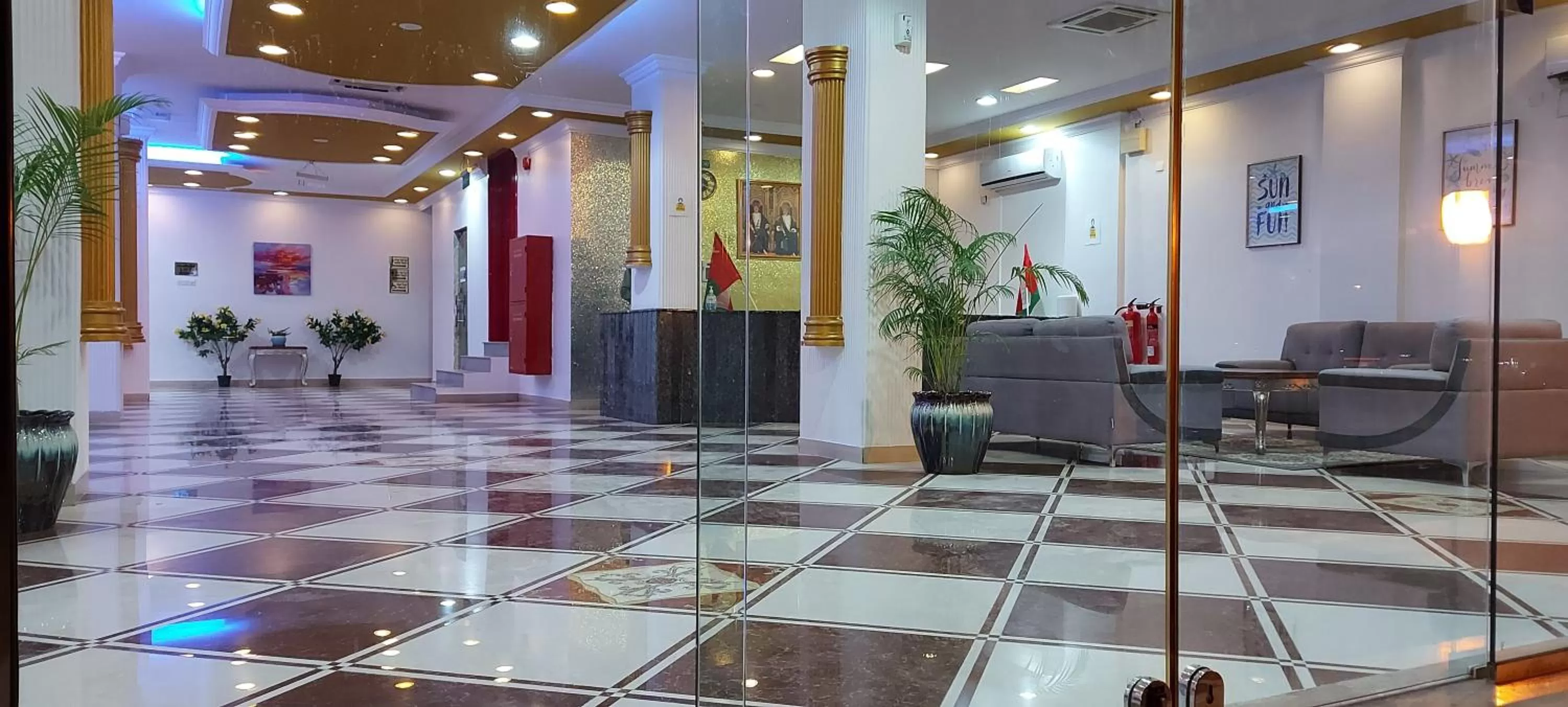 Lobby or reception in DREAMLAND HOTEL APARTMENT NIZWA