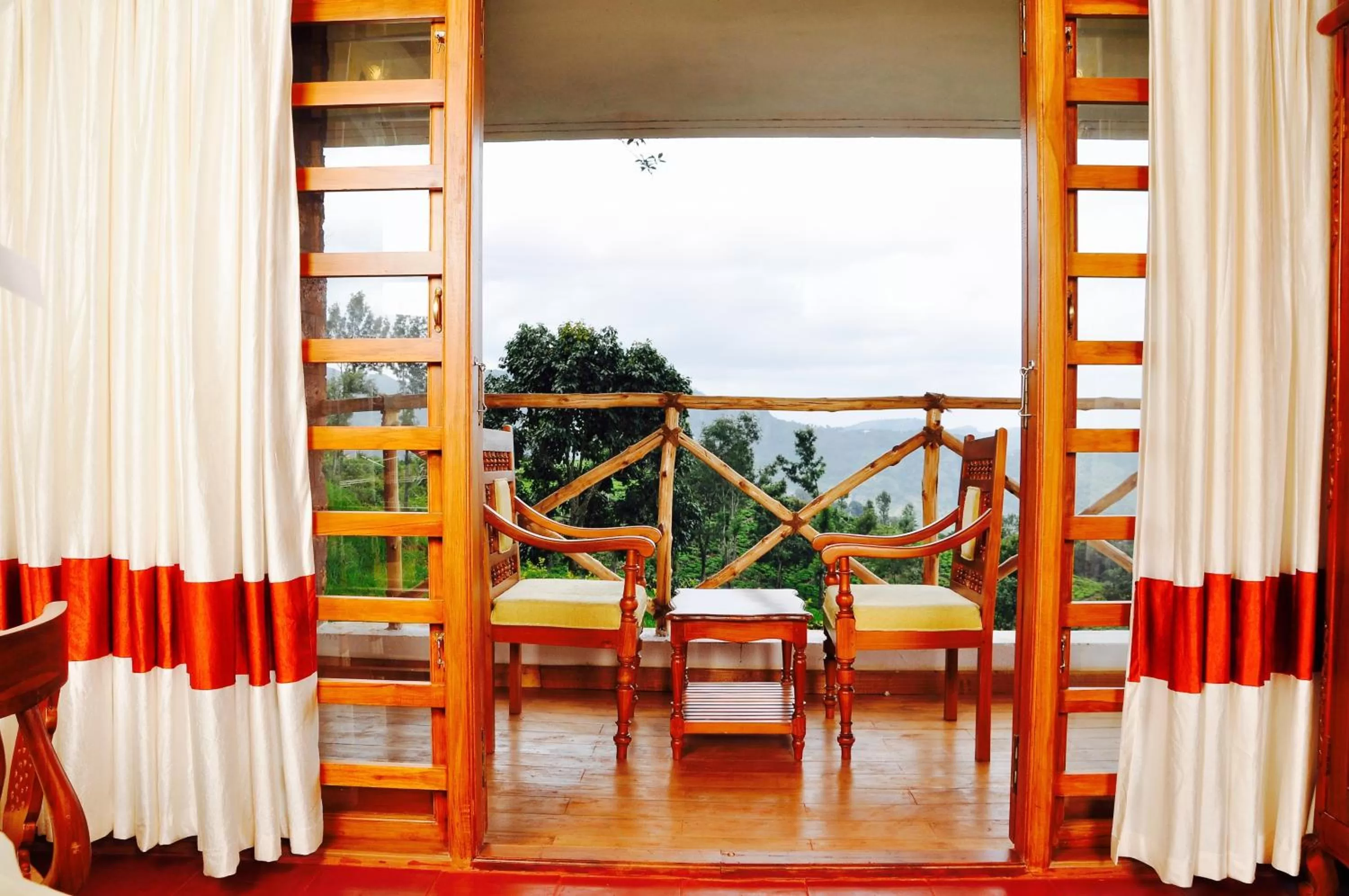 Garden view in Hanging Huts Resorts