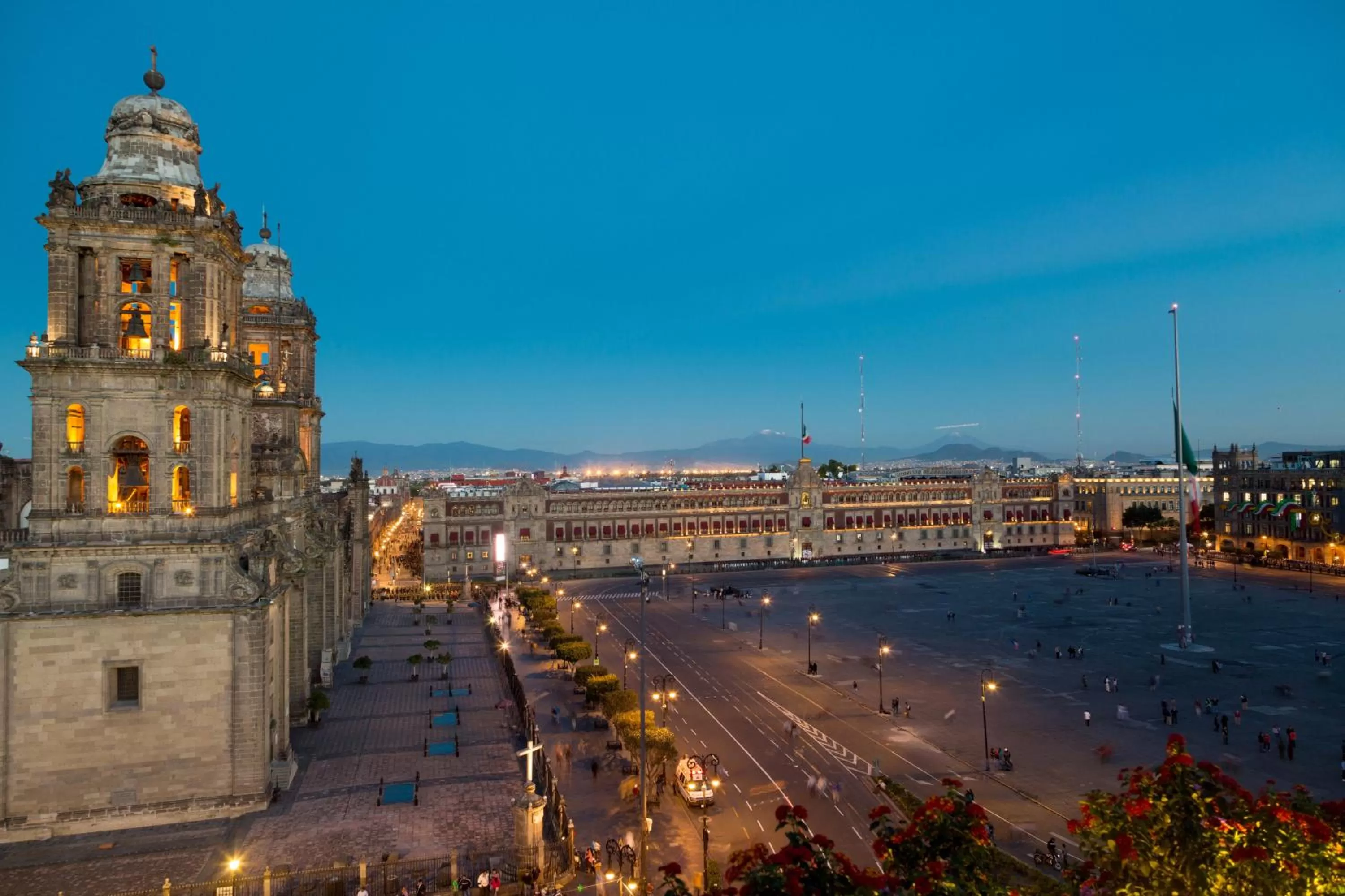 Landmark view in Zocalo Central & Rooftop Mexico City