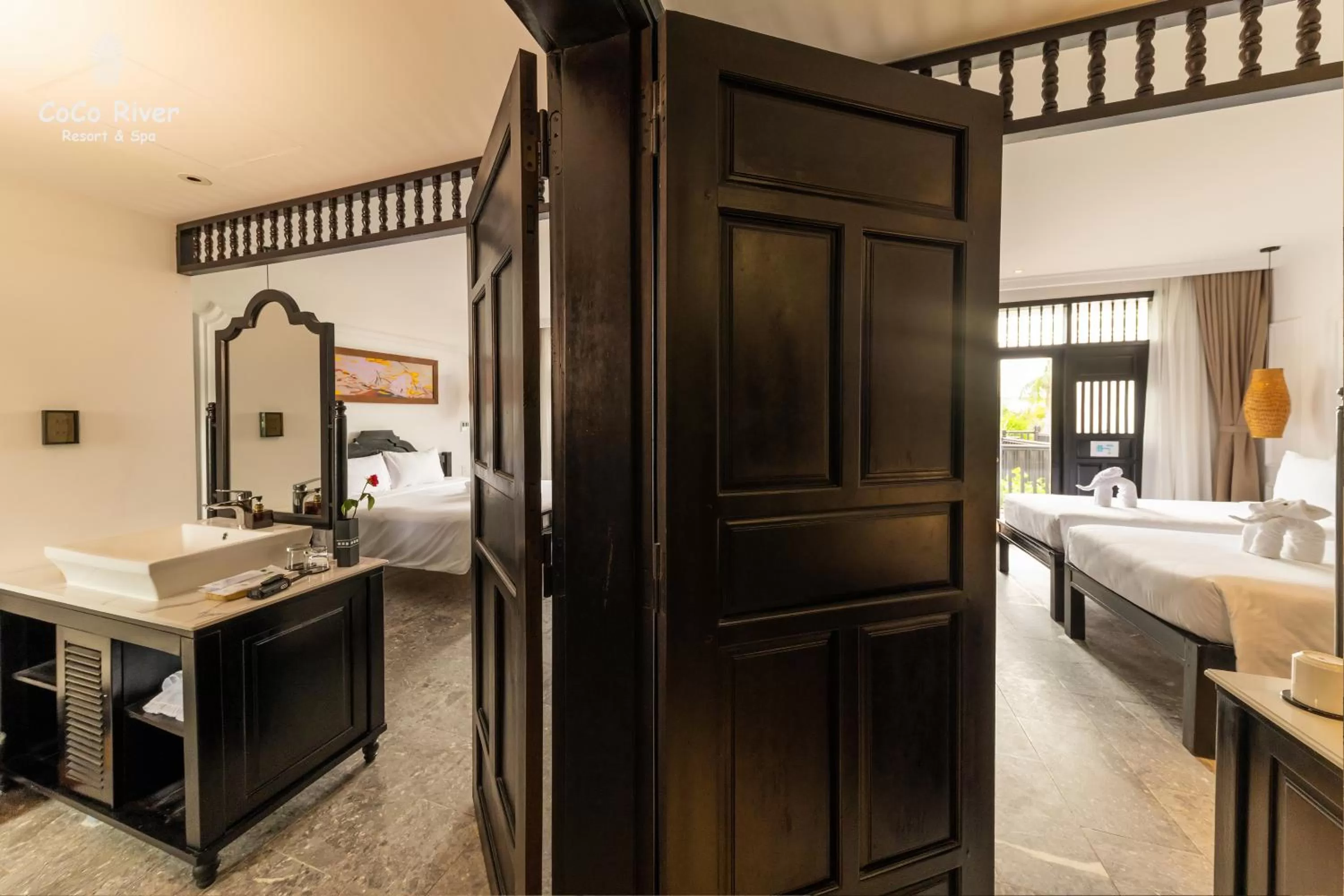 Bed in Hoi An Coco River Resort & Spa