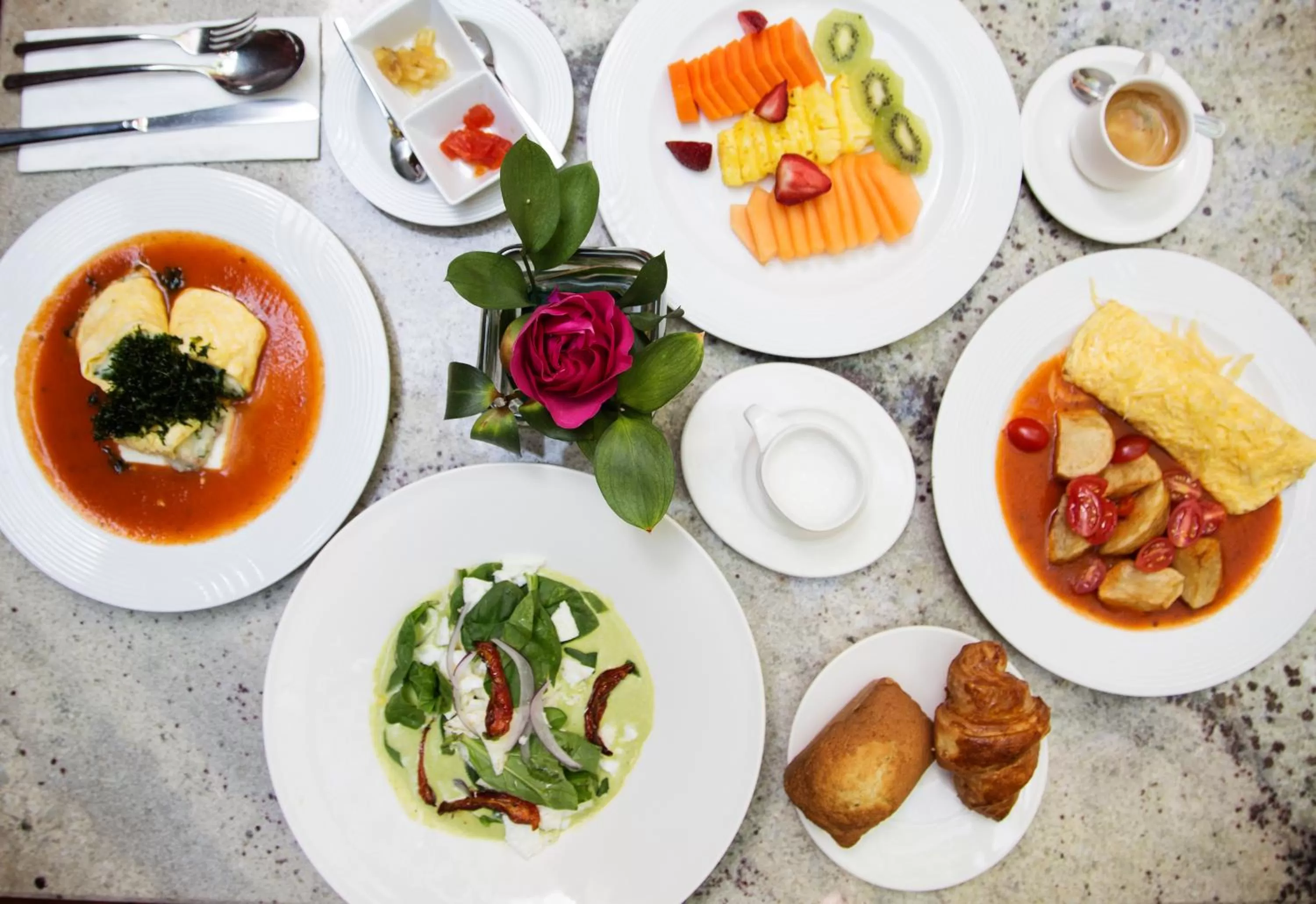 Breakfast in Rosas & Xocolate Boutique Hotel and Spa Merida, a Member of Design Hotels
