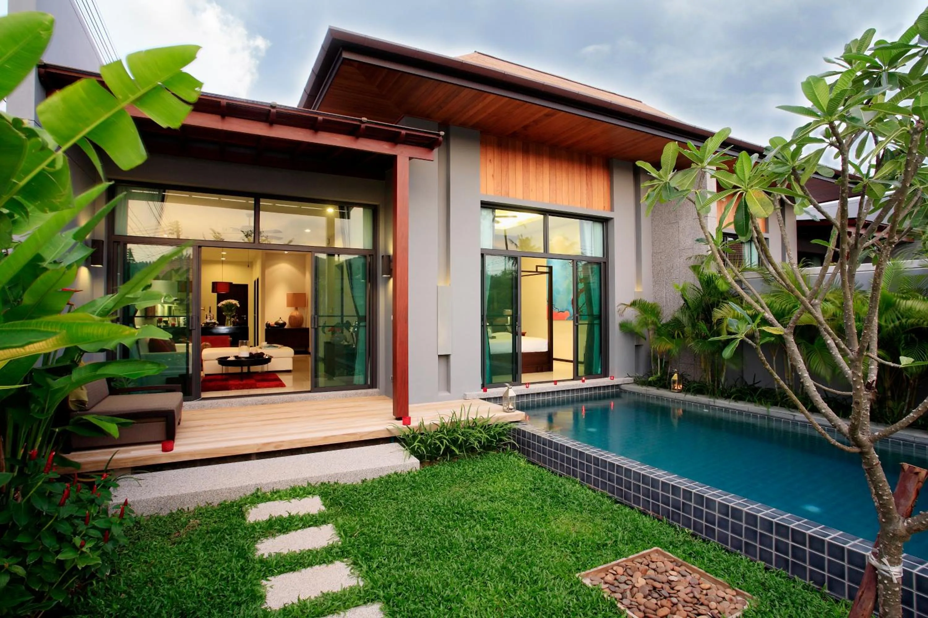 Two-Bedroom Villa with Private Pool in Two Villas Holiday Phuket: Onyx Style Nai Harn Beach