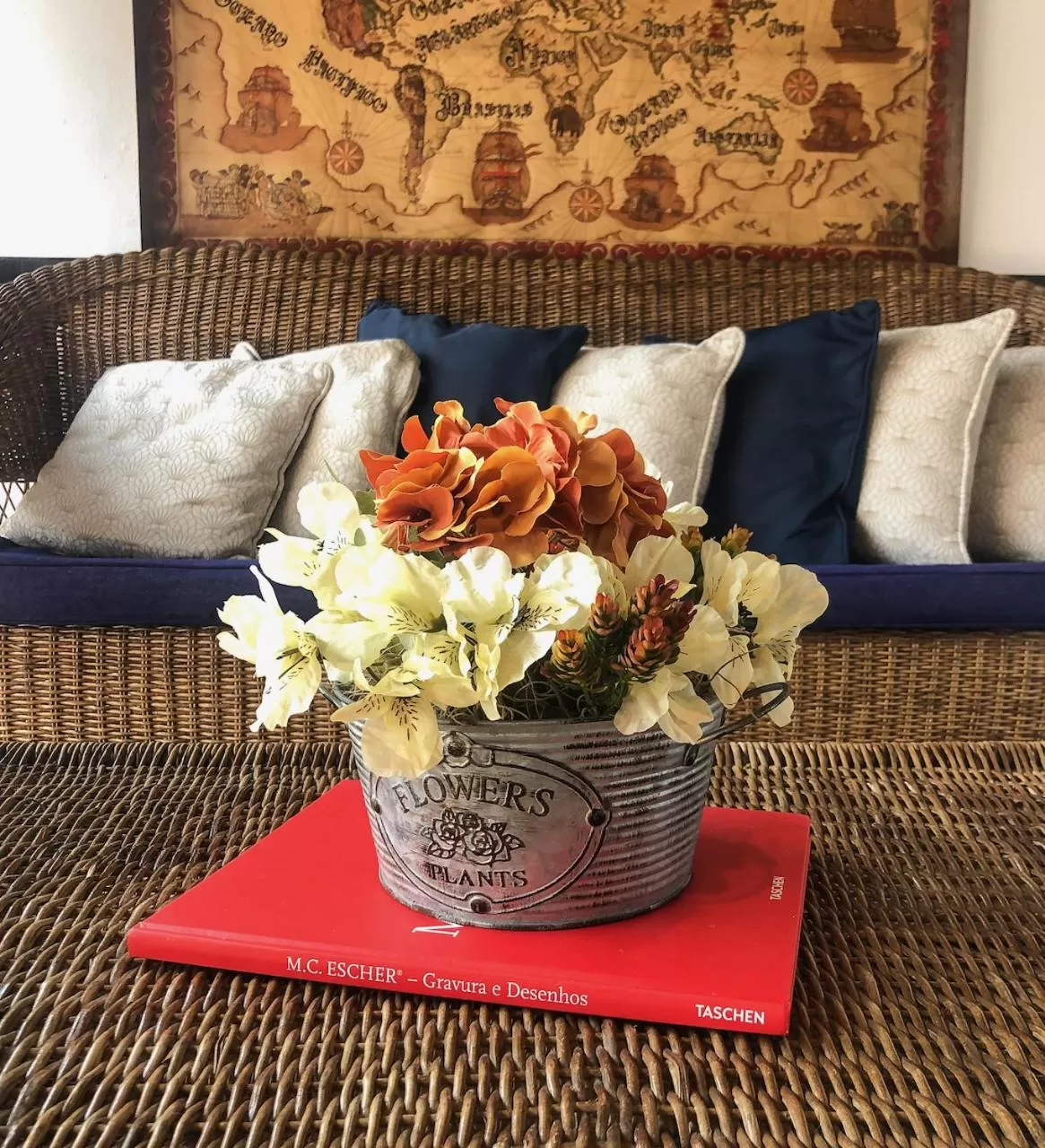 Decorative detail, Bed in Pousada Marittima