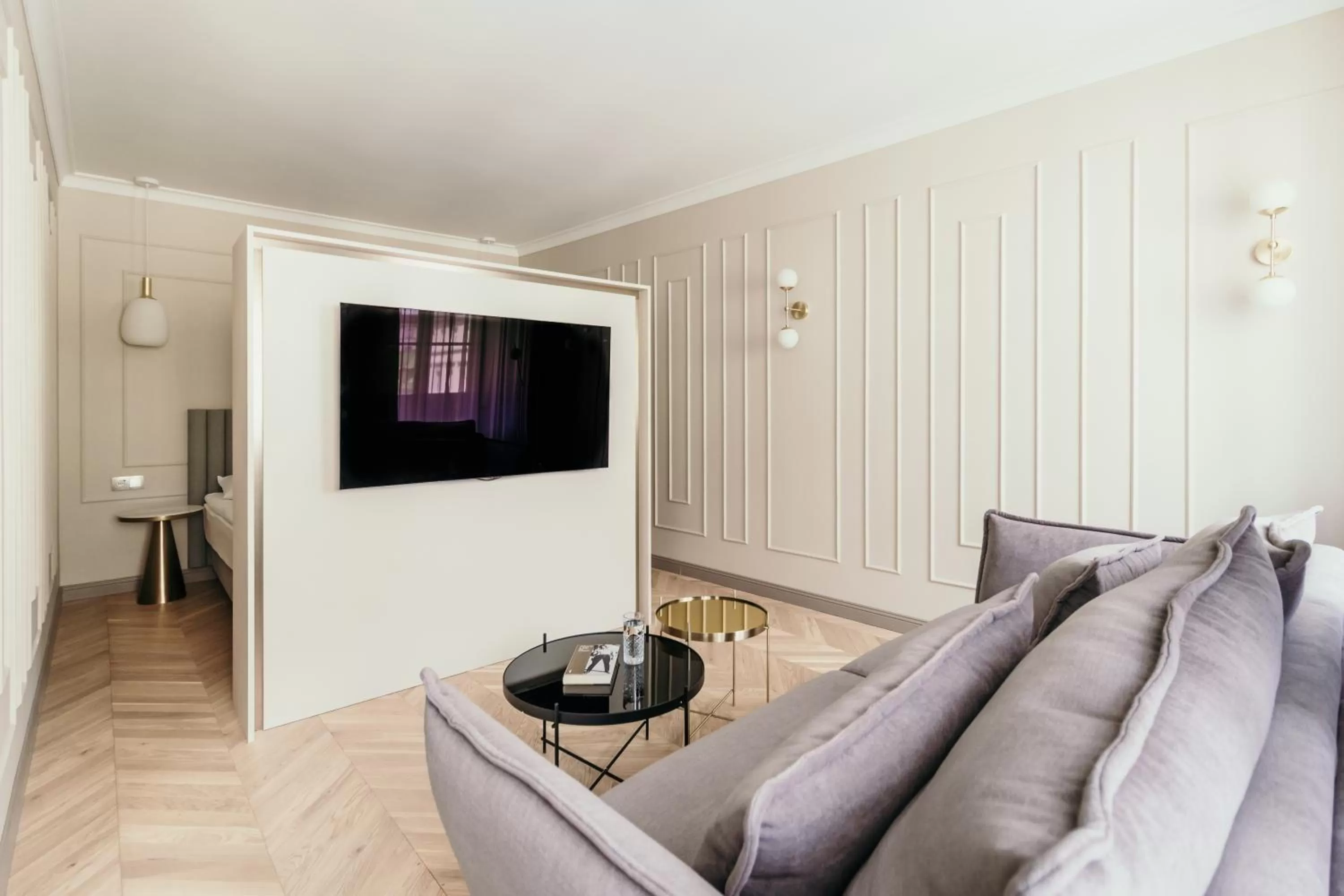 TV and multimedia, Seating Area in Apartamenty Małe Garbary