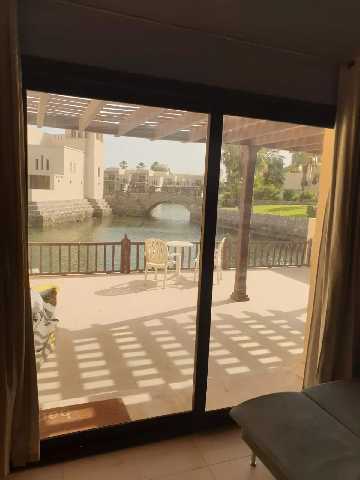 Balcony/Terrace in Peaceful Private Villa at Five Star Beach Resort