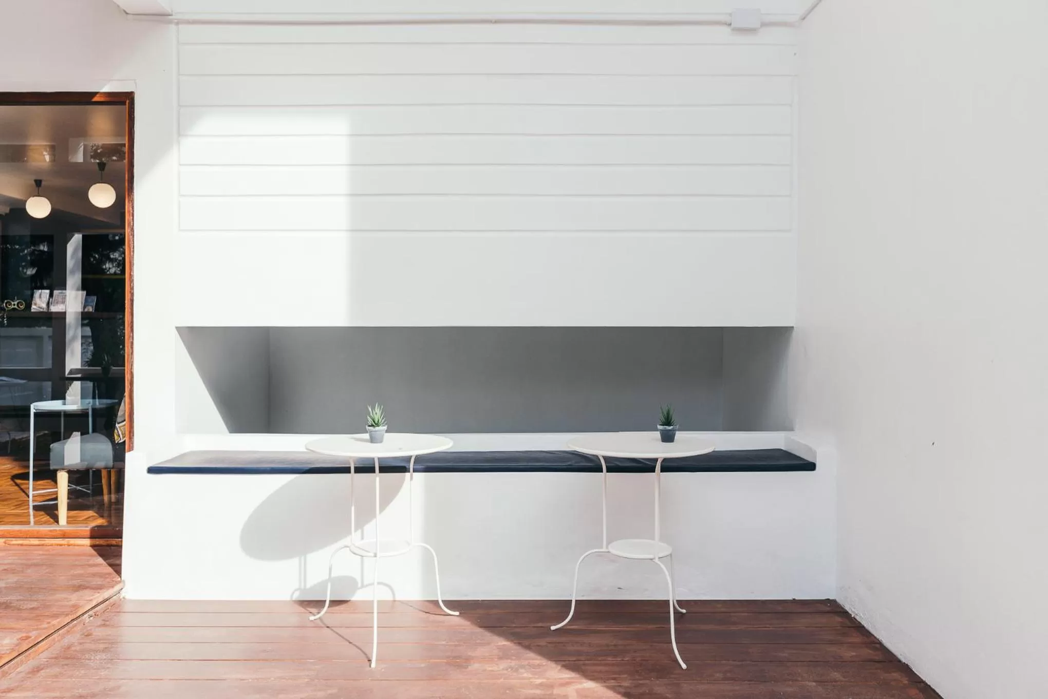 Seating area in The Mellow Pillow Hotel @ Chiang Mai Gate