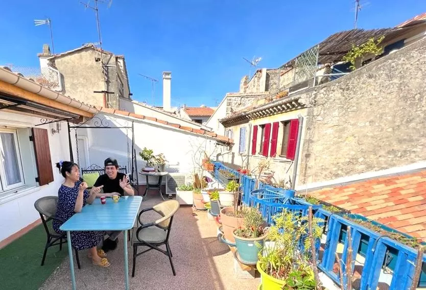Patio in Loft Apartment , La Terrasse Centre Ville d'Arles,