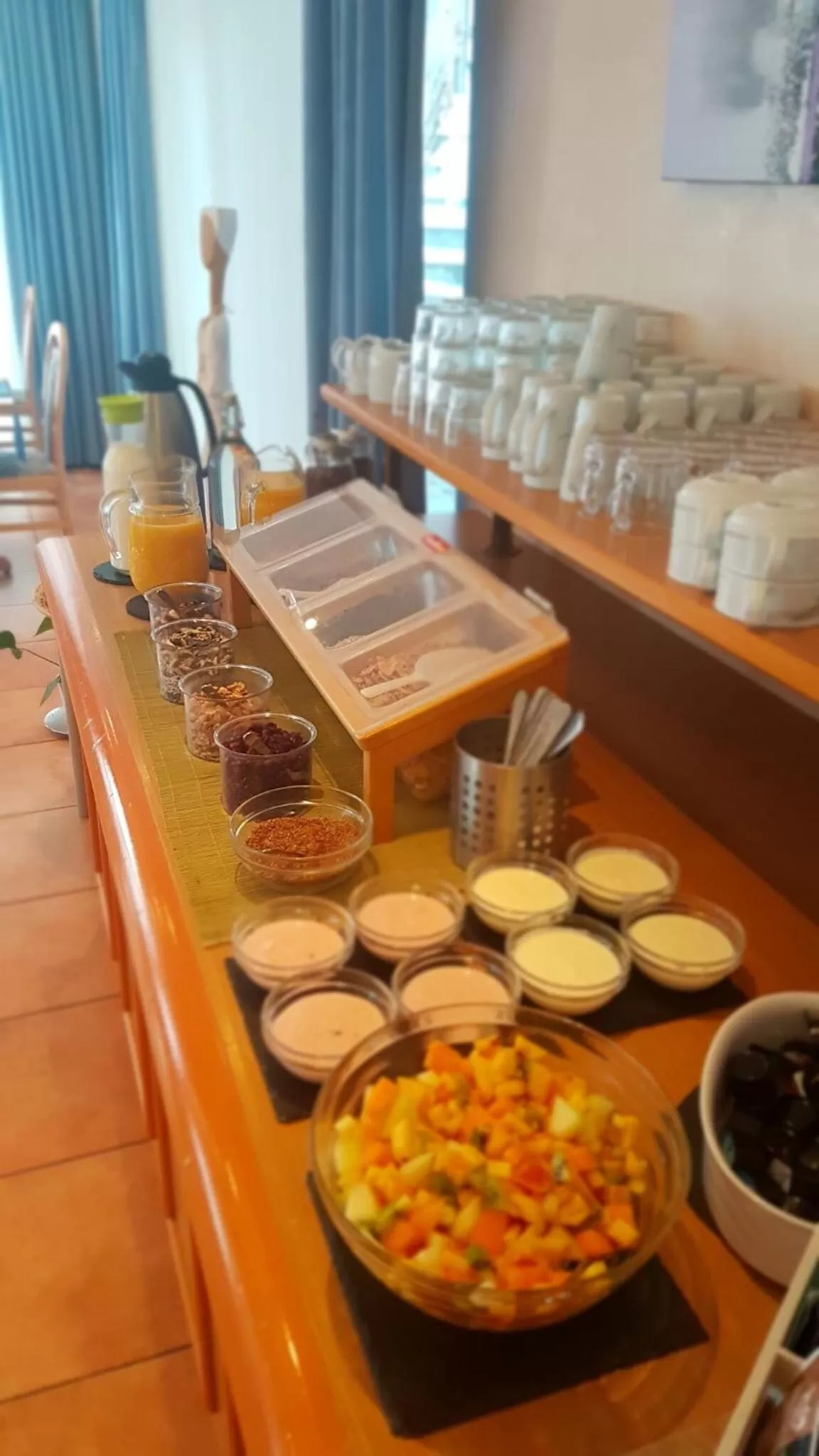 Buffet breakfast, Food in Hotel Alpenperle