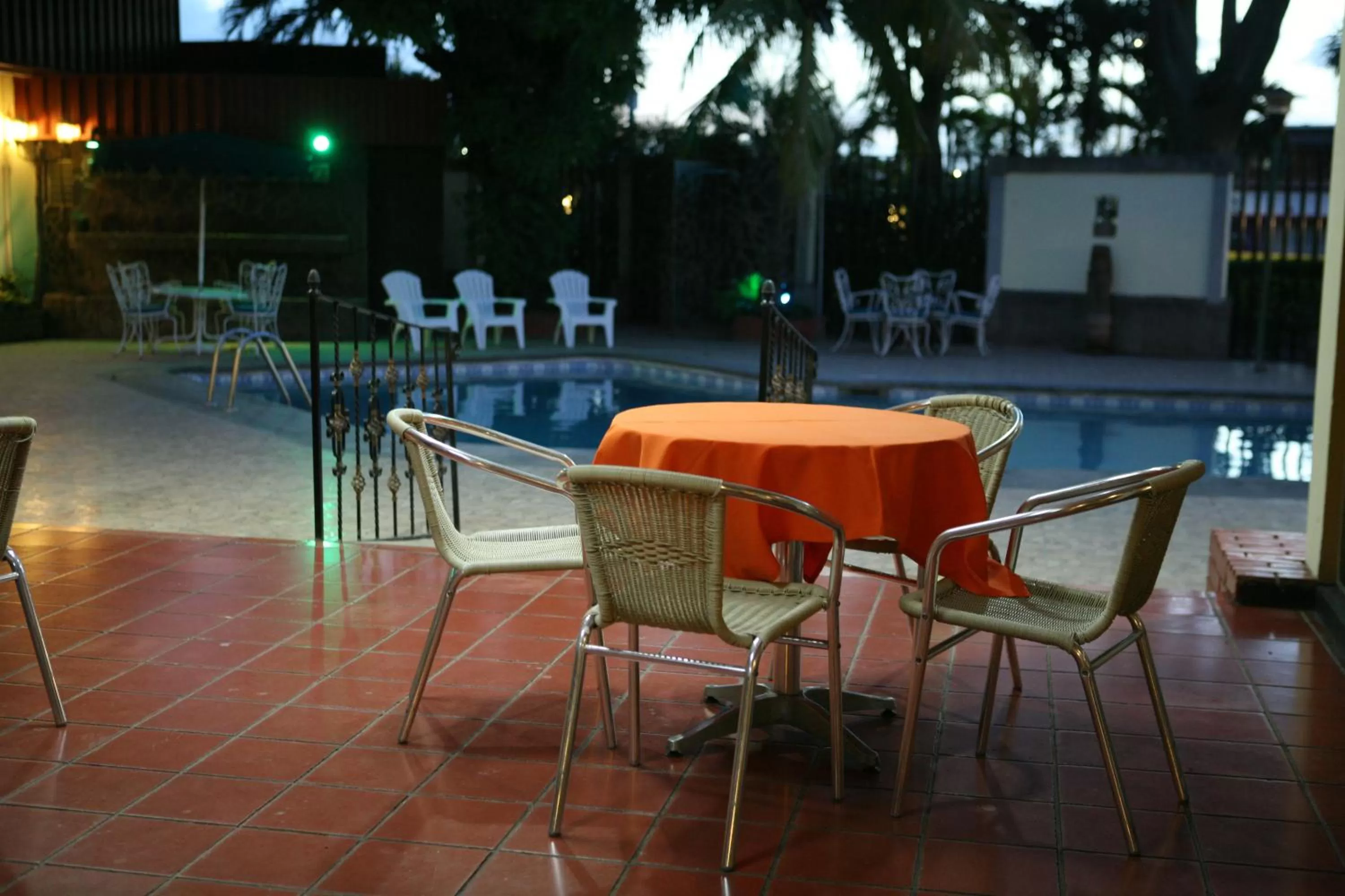 Balcony/Terrace, Swimming Pool in Hotel Estrella
