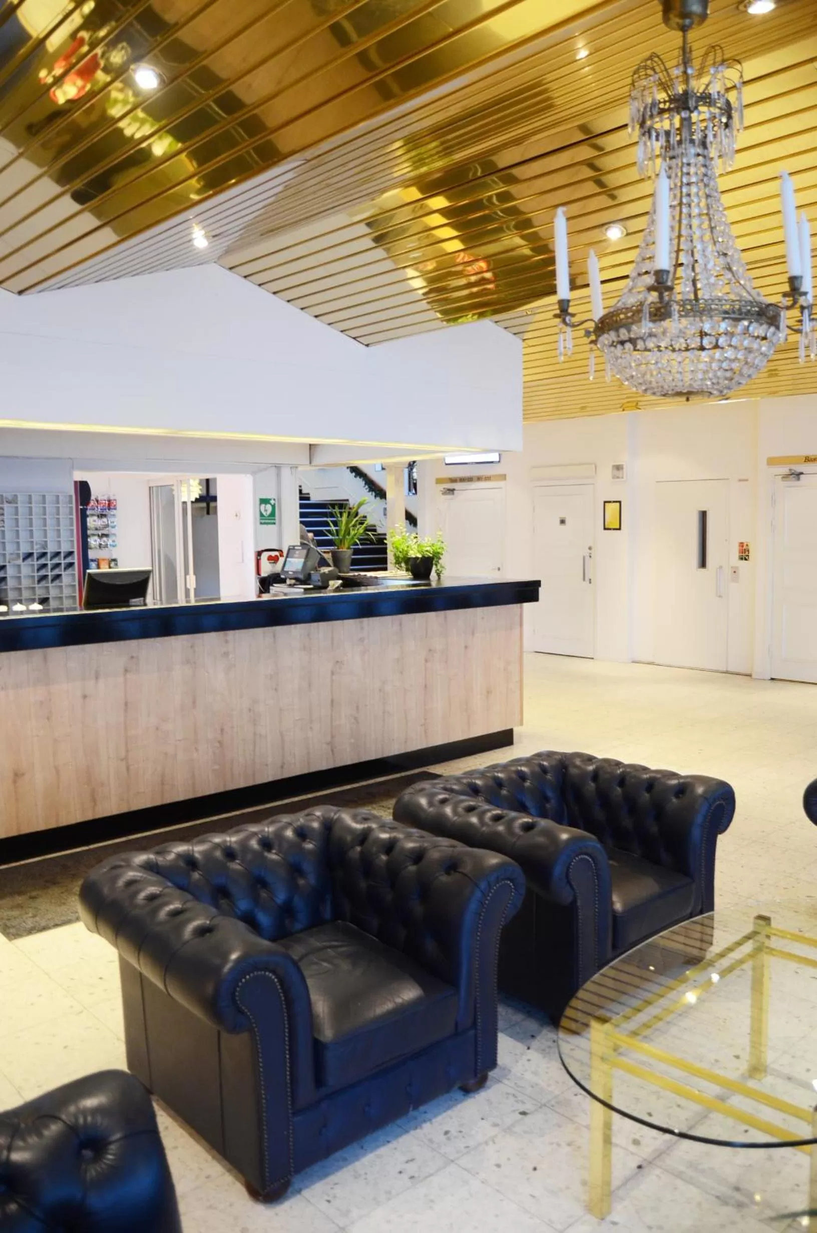 Lobby or reception in Hotel Statt Söderhamn by First Hotels