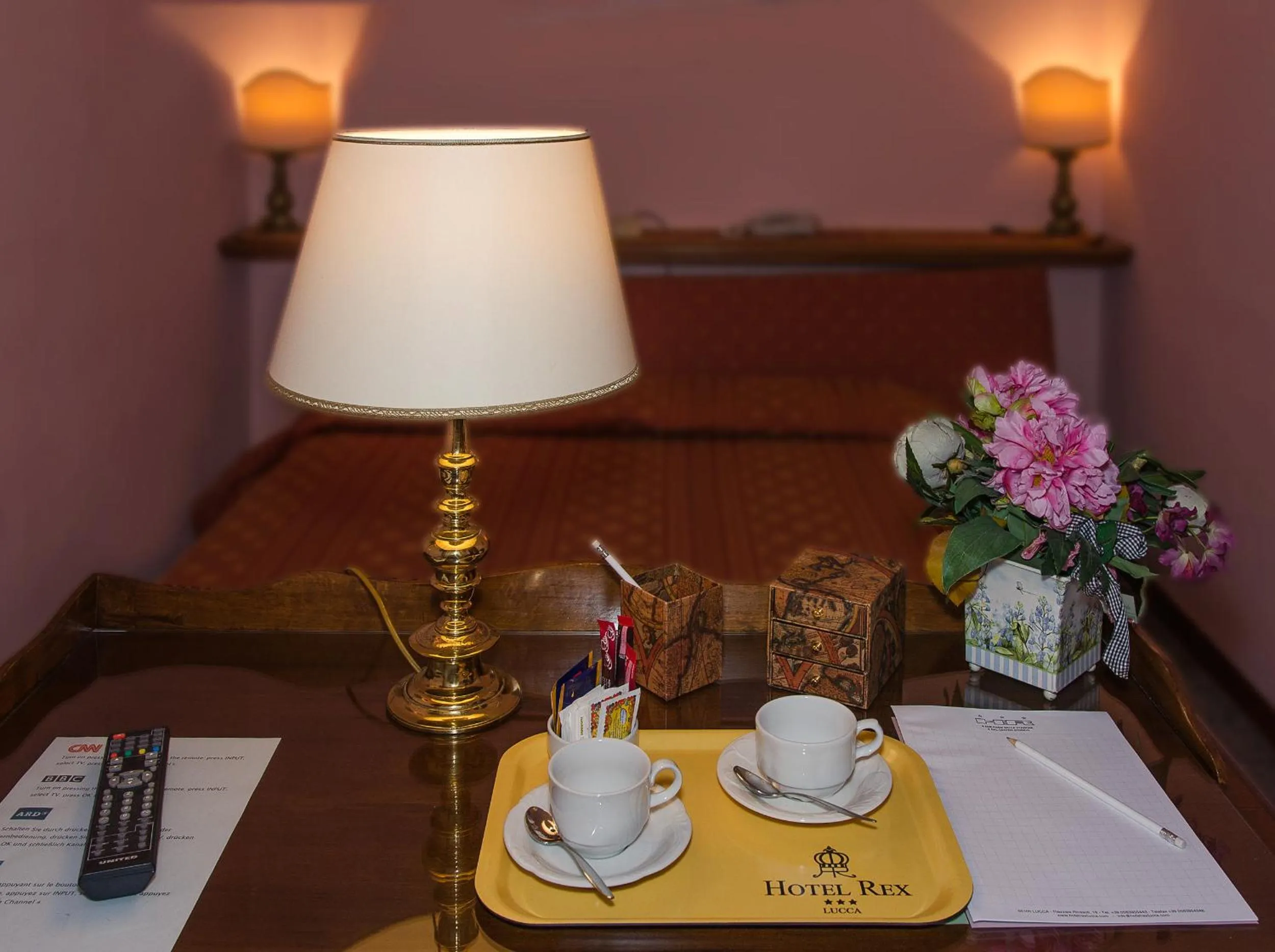 Seating area in Hotel Rex