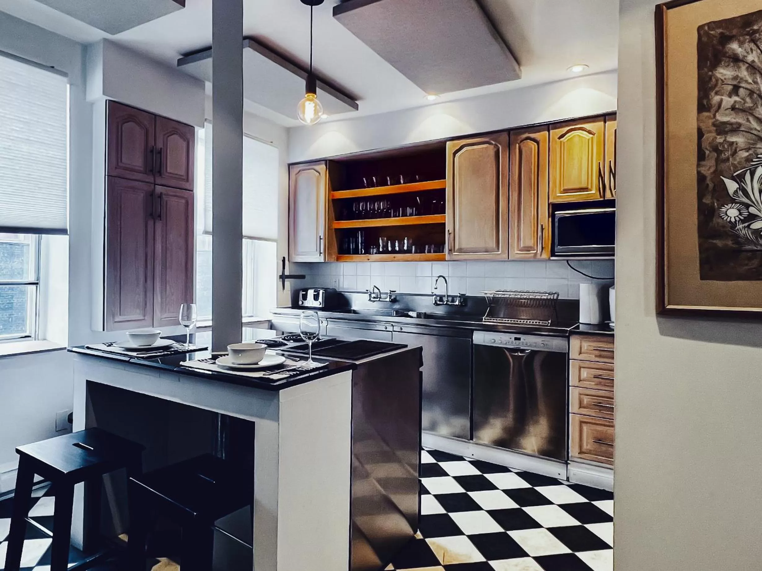 Kitchen or kitchenette in L'Hotel Particulier Griffintown