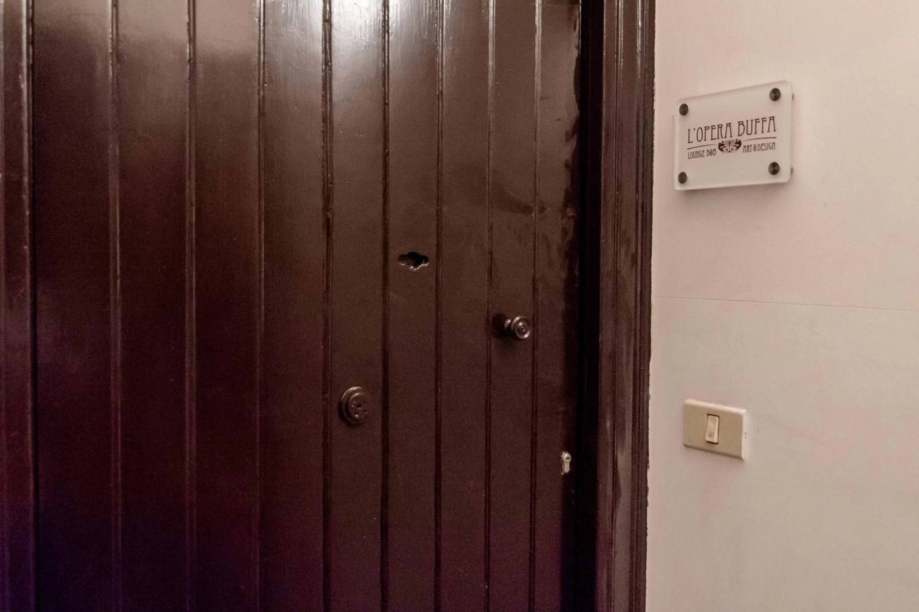 Facade/entrance in L'Opera Buffa