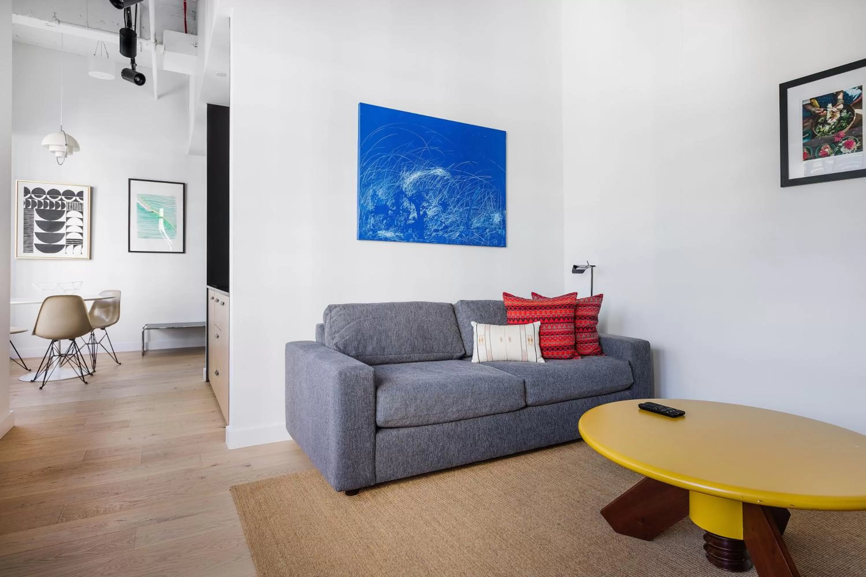 Living room in Placemakr Wall Street