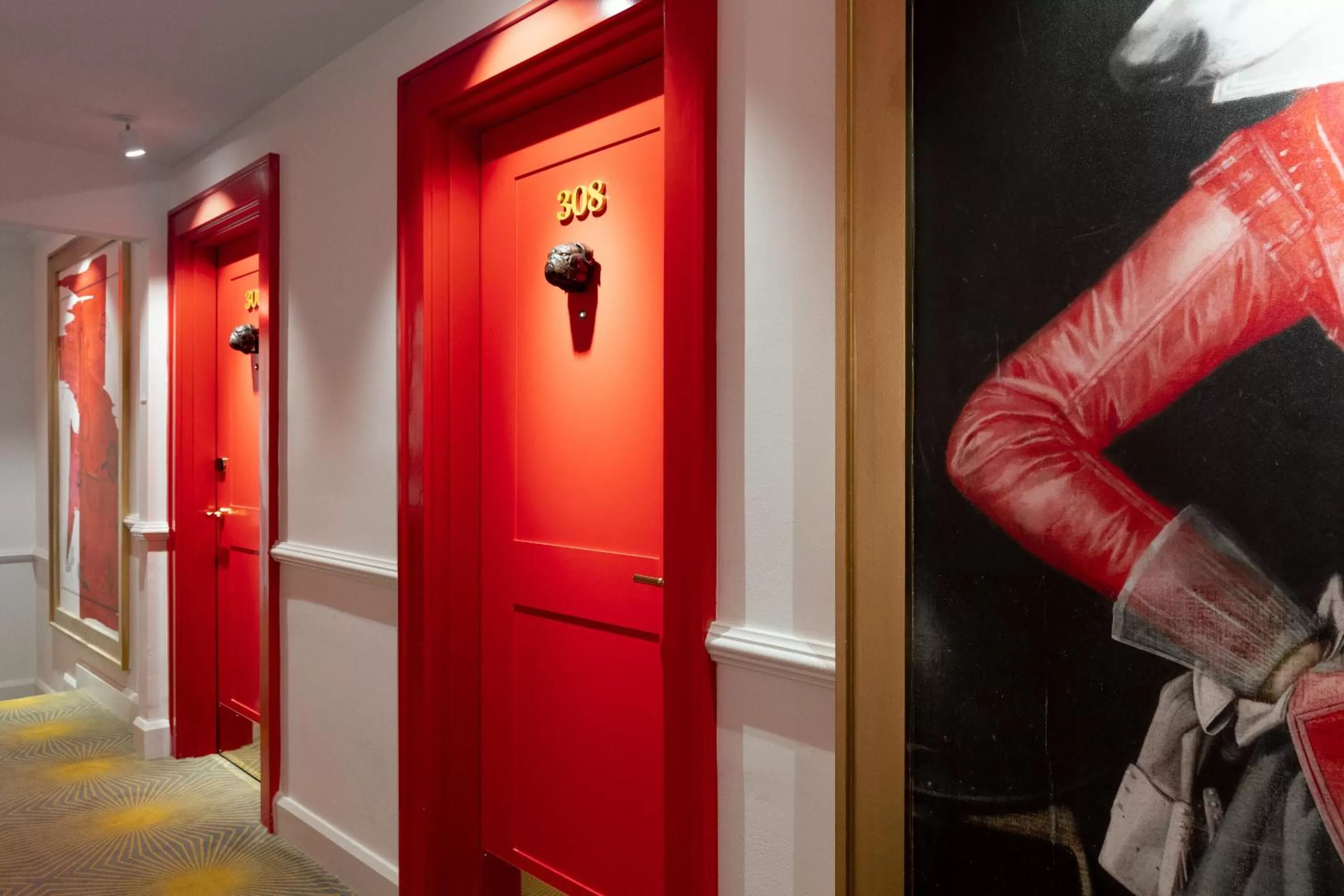 Decorative detail in The Vendue, Downtown Art Hotel