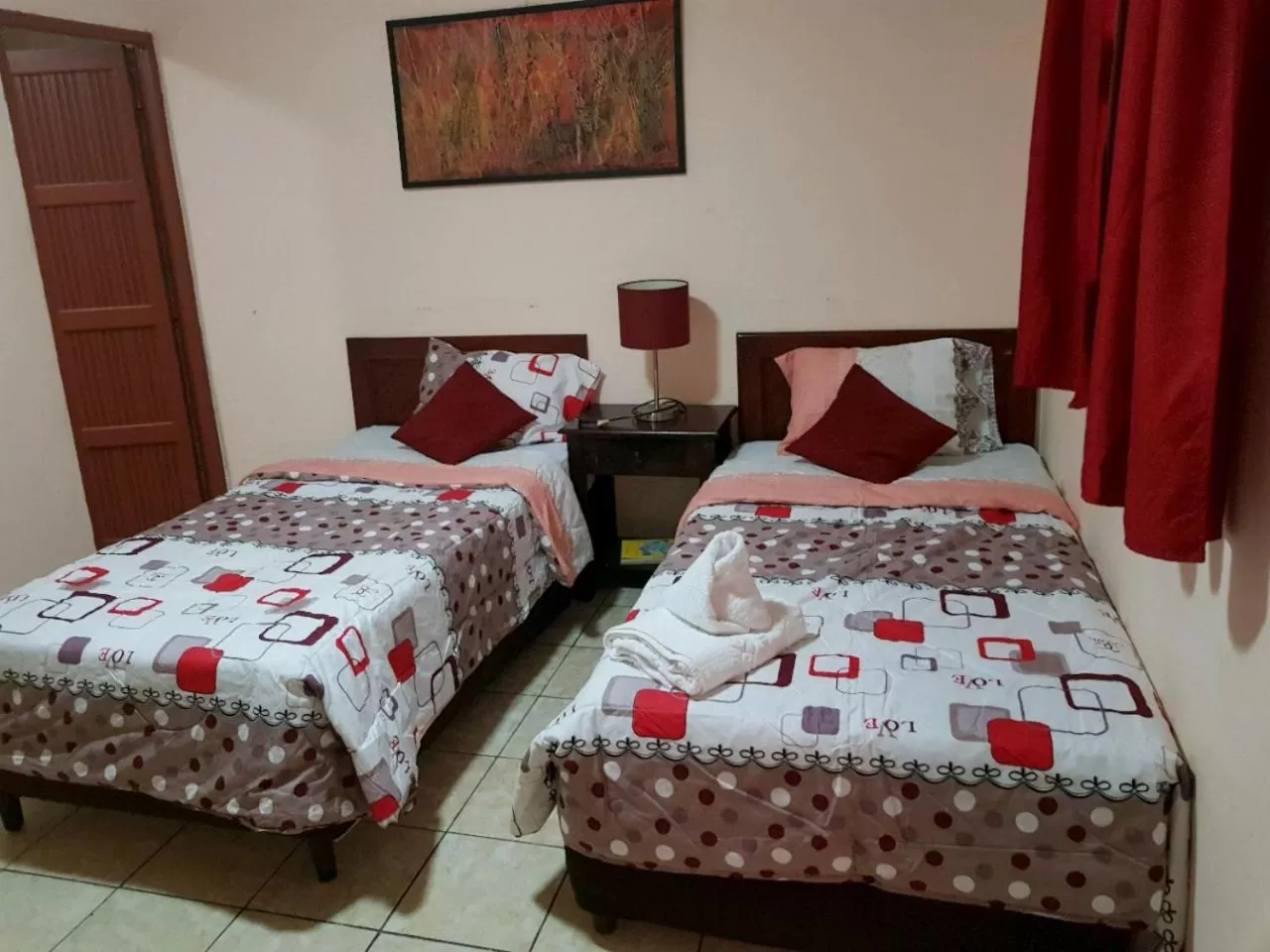 Bed in Hotel Villa Angelo