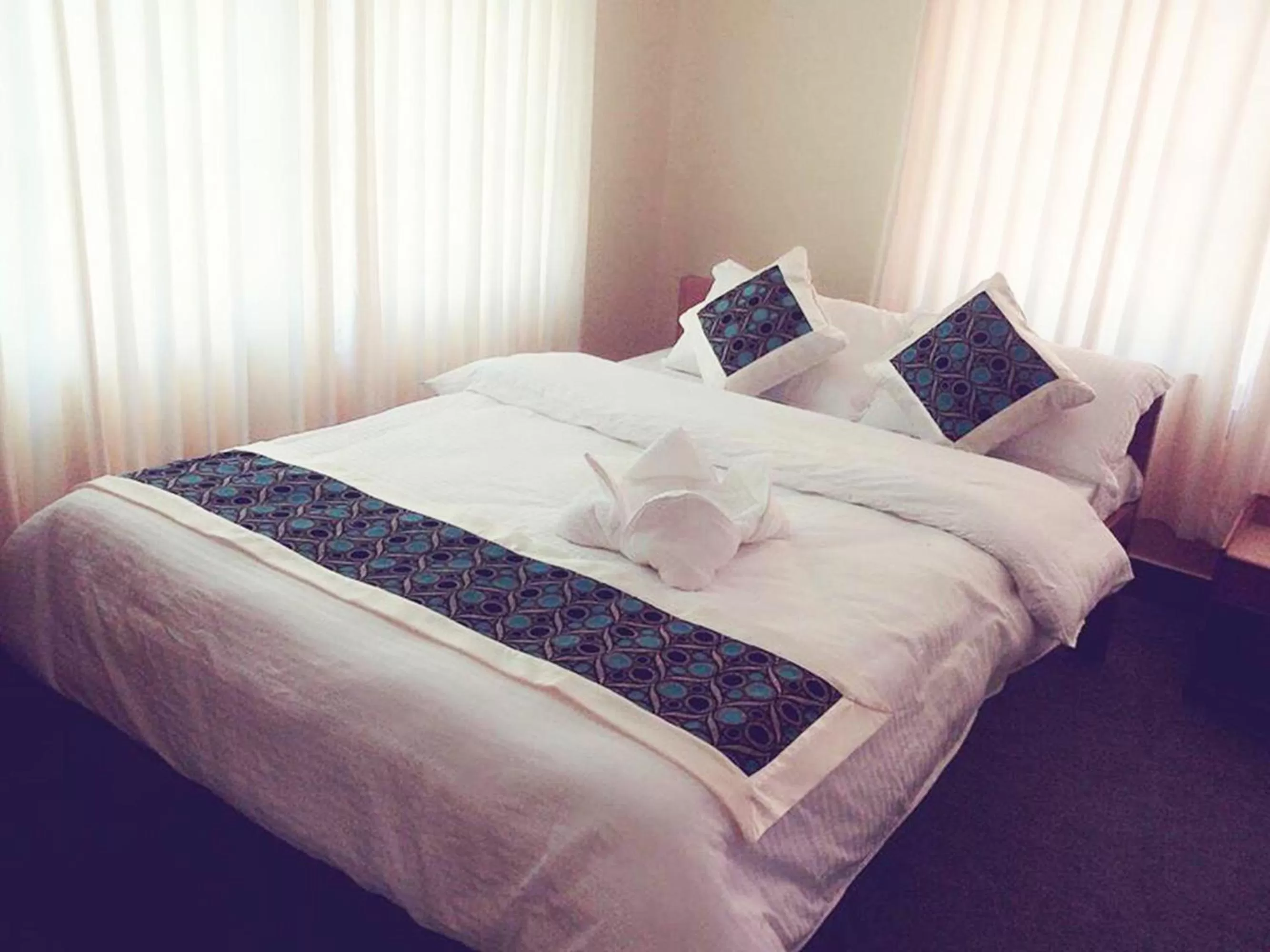 Bed in Hotel Nana Pokhara