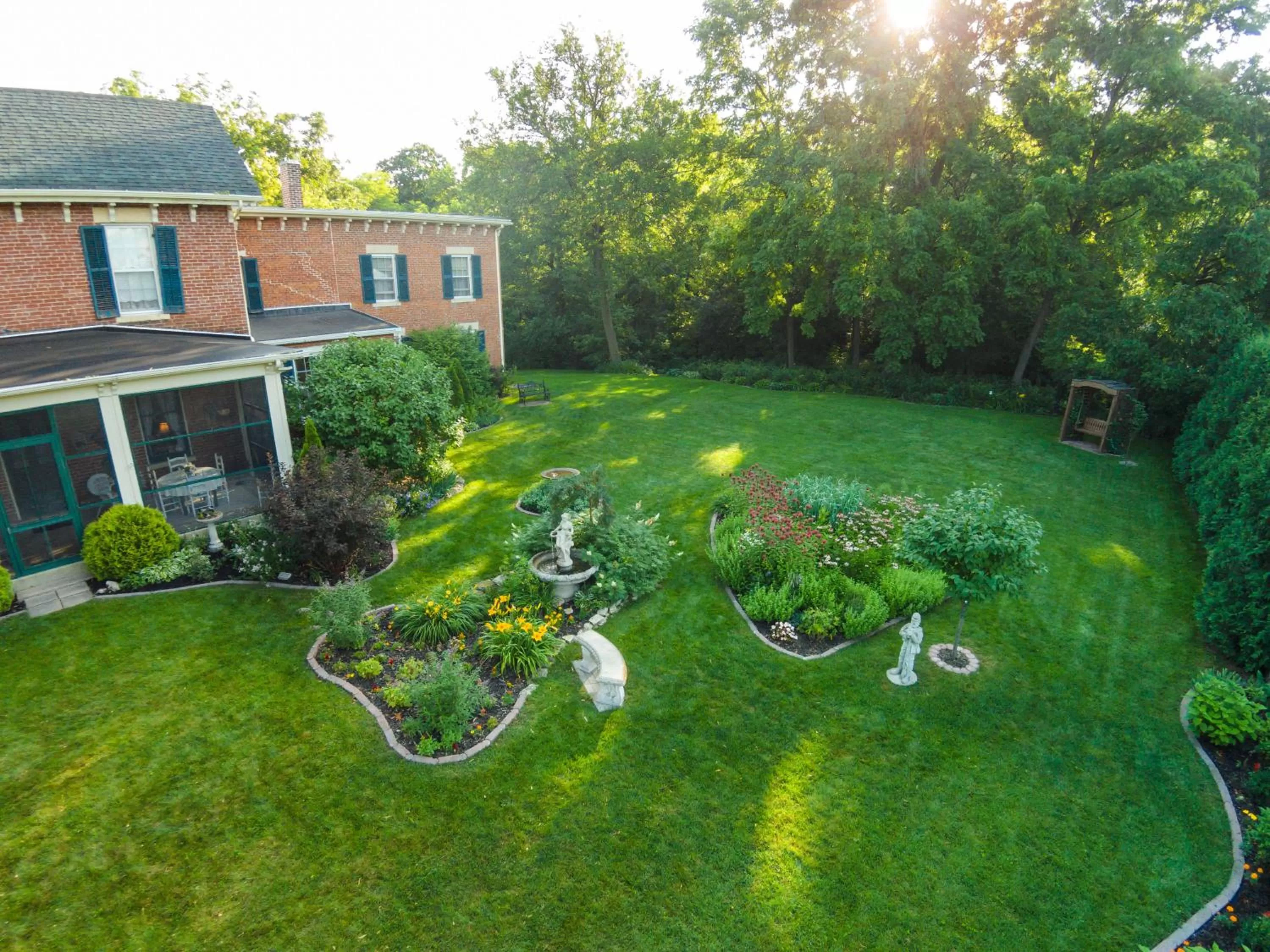 Patio in Aldrich Guest House