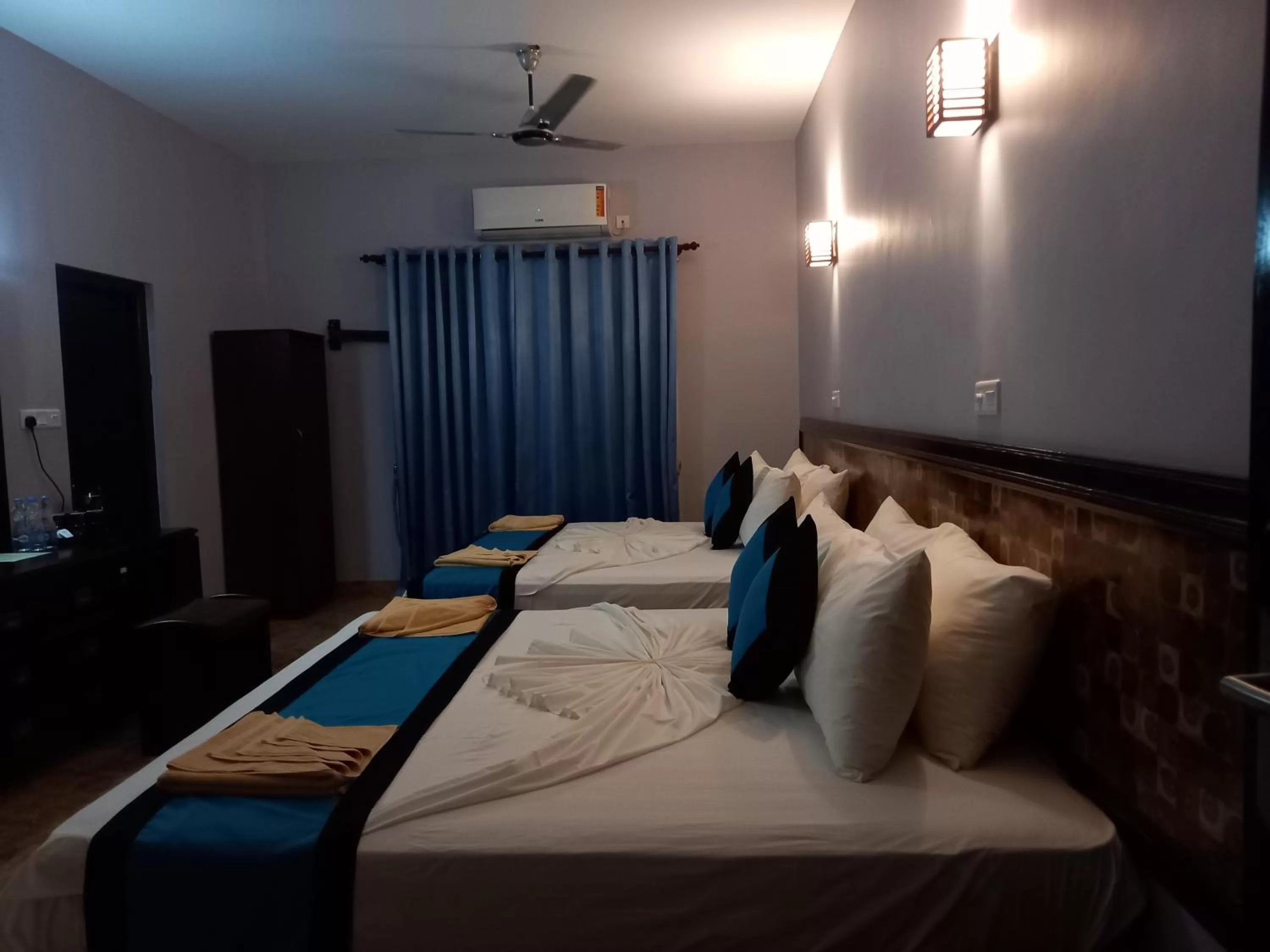 Bed in Blue Sand Beach Resort