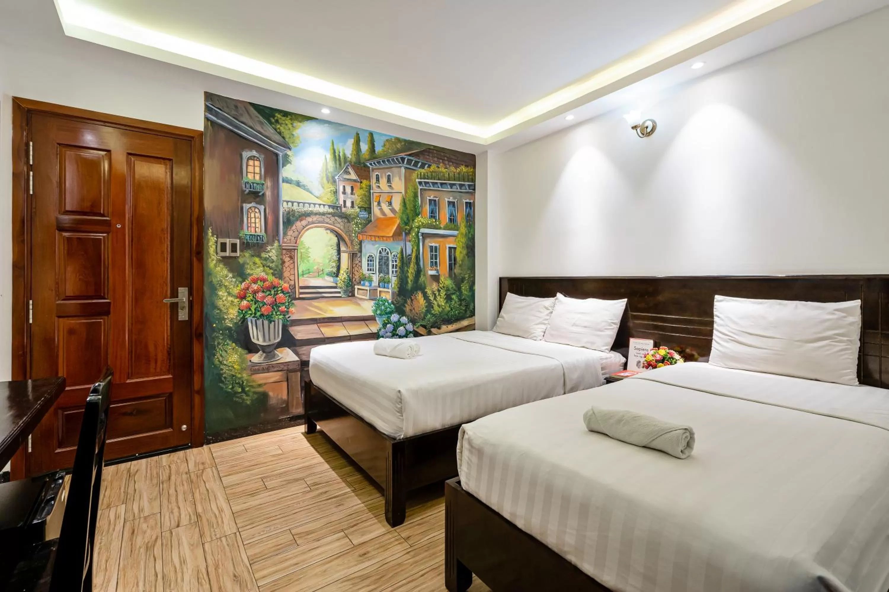 Bed in Lotus Laverne Hotel